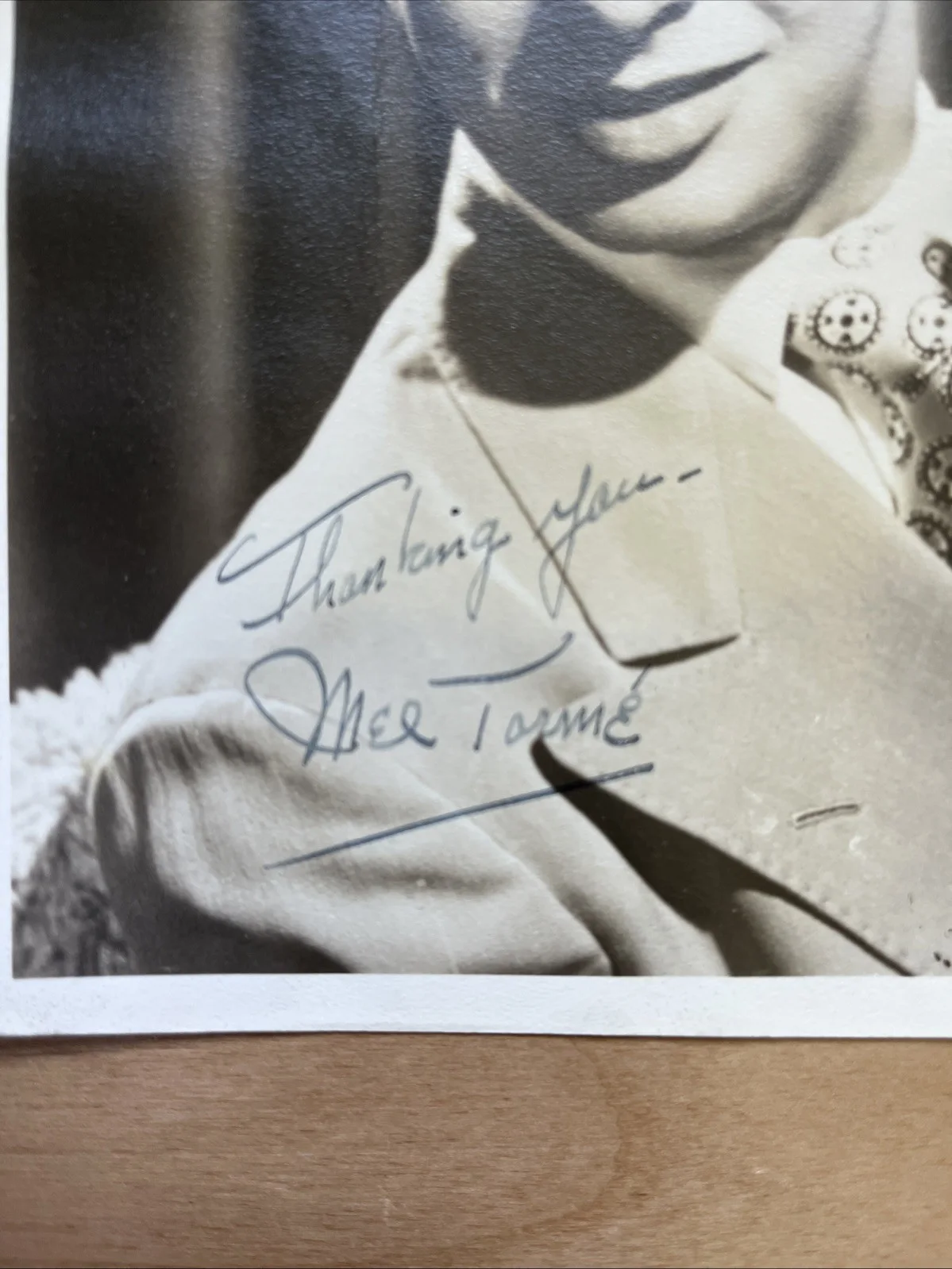 Yes — Vintage Mel Torme Hand Signed Photo 5x7 Actor Hollywood Musician, изображение 2