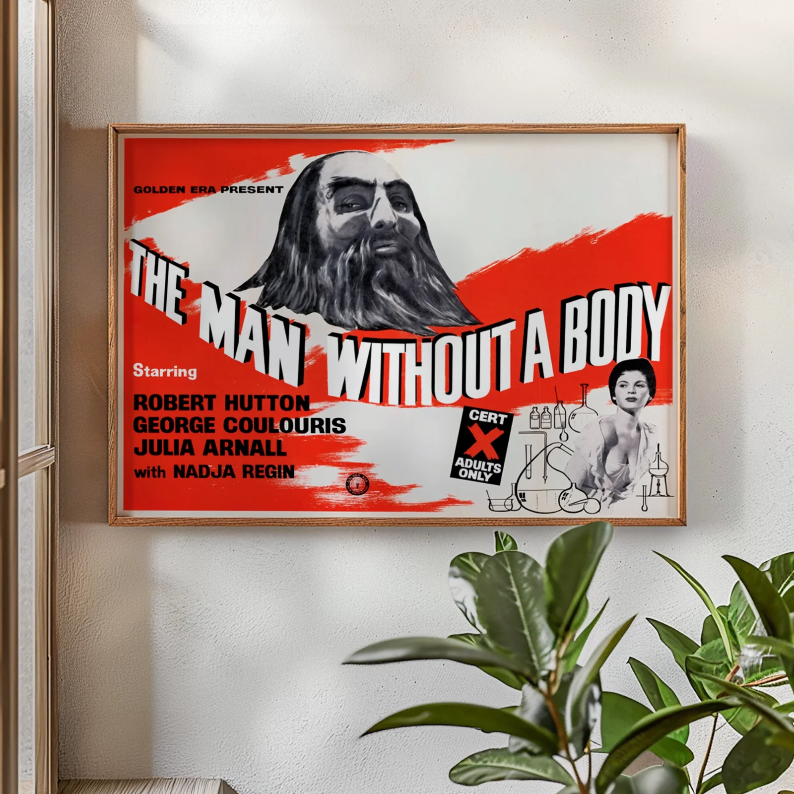 The Man Without a Body - 1957 Sci-Fi Movie Restored 30" x 40" UK Quad Poster, изображение 2