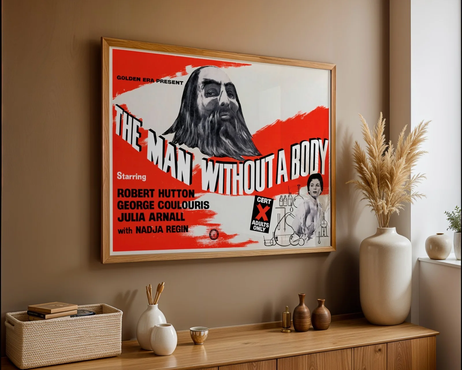 The Man Without a Body - 1957 Sci-Fi Movie Restored 30" x 40" UK Quad Poster, изображение 3