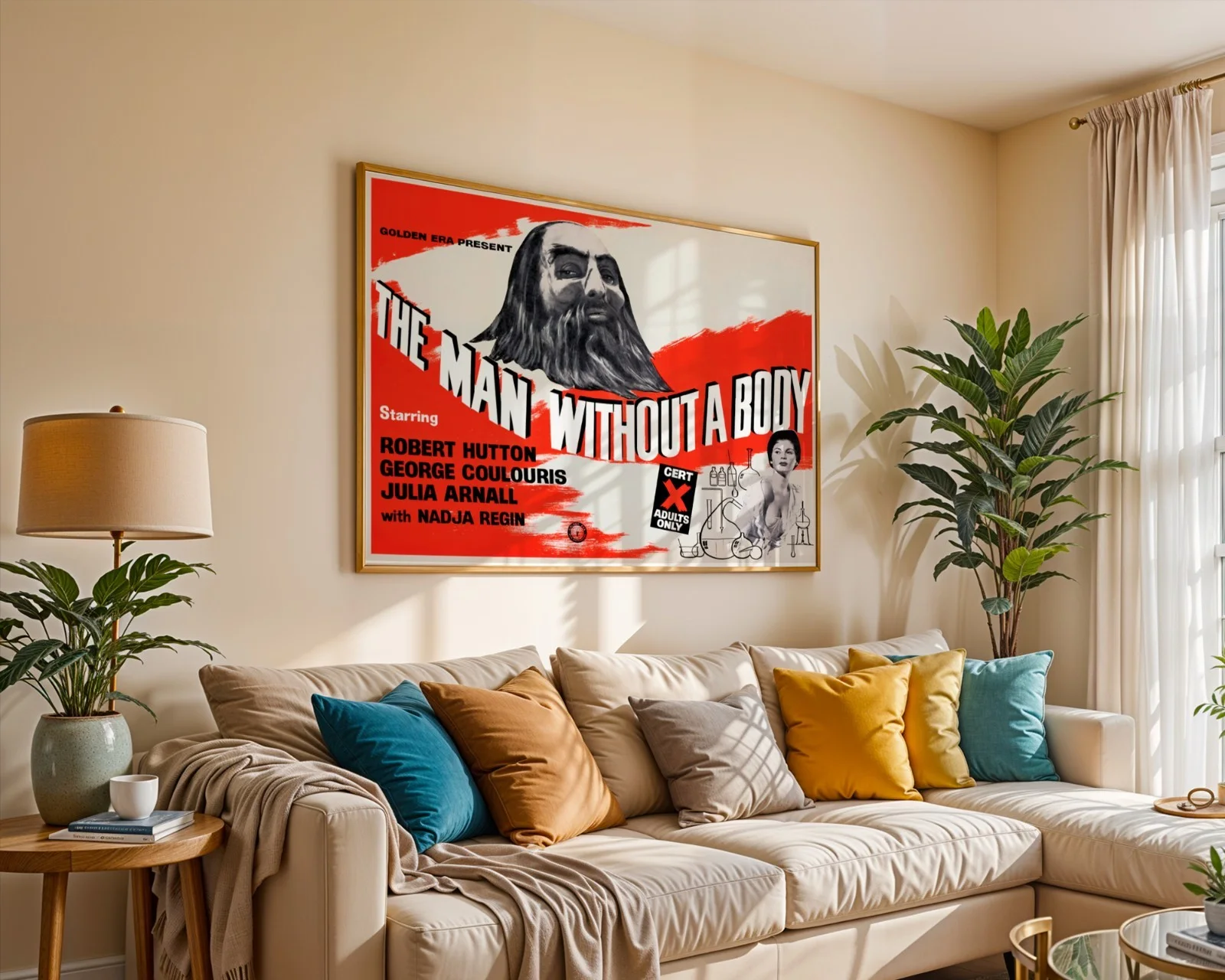 The Man Without a Body - 1957 Sci-Fi Movie Restored 30" x 40" UK Quad Poster, изображение 5