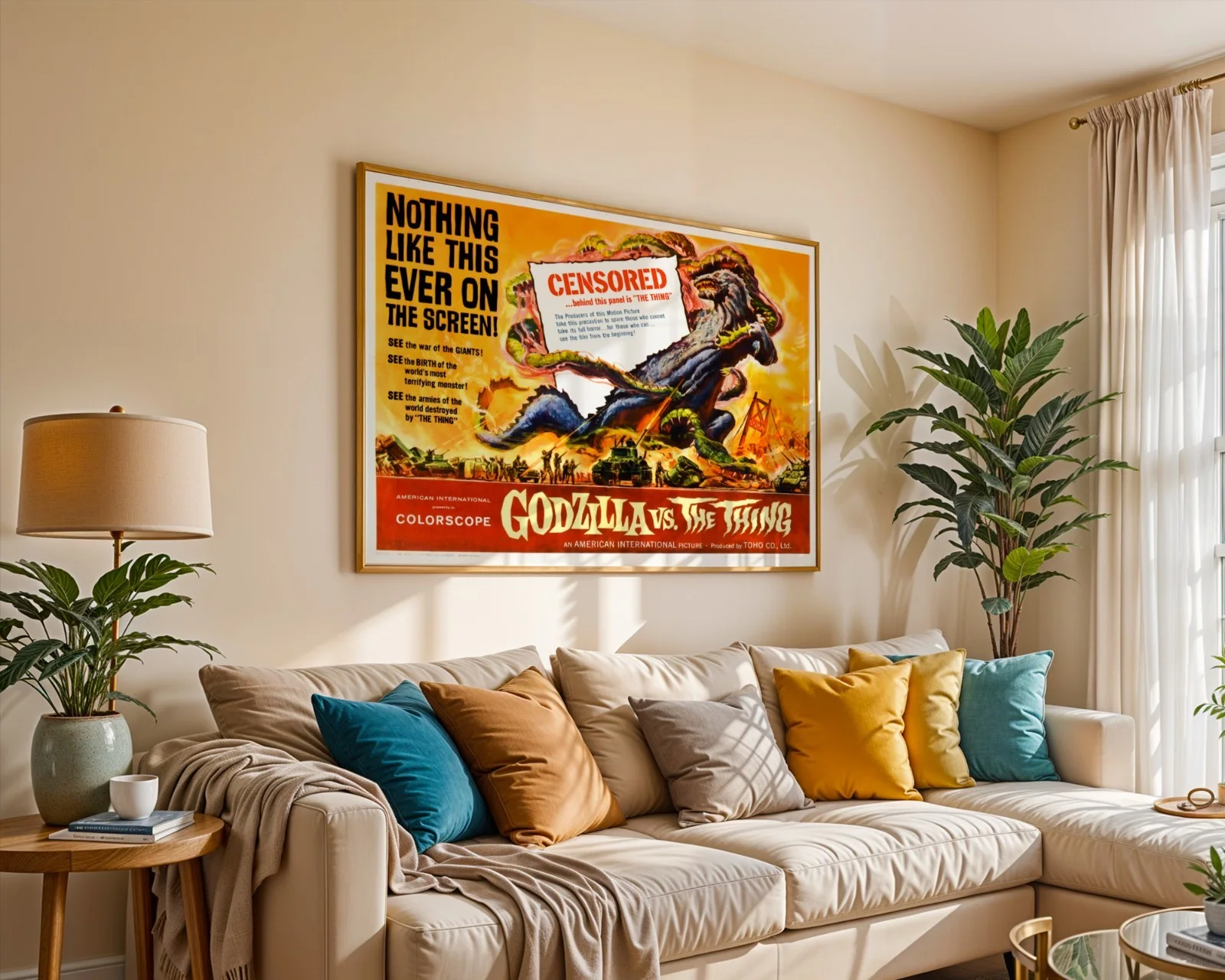 Godzilla vs. The Thing - 1964 Monster Movie Restored 30" x 40" UK Quad Poster, изображение 5