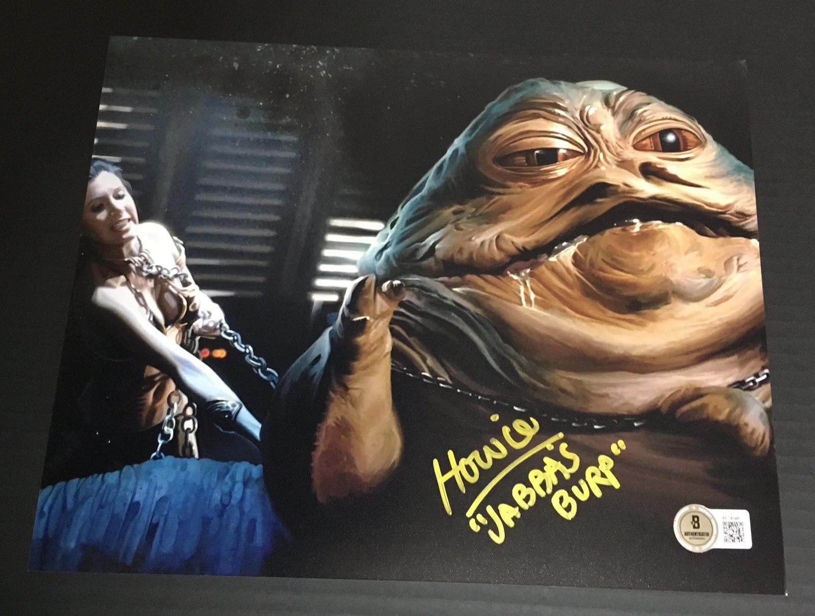 [STAR WARS] Howie Hammerman of Sound Engineer Jabba the Hutt Autographed Photo, изображение 2