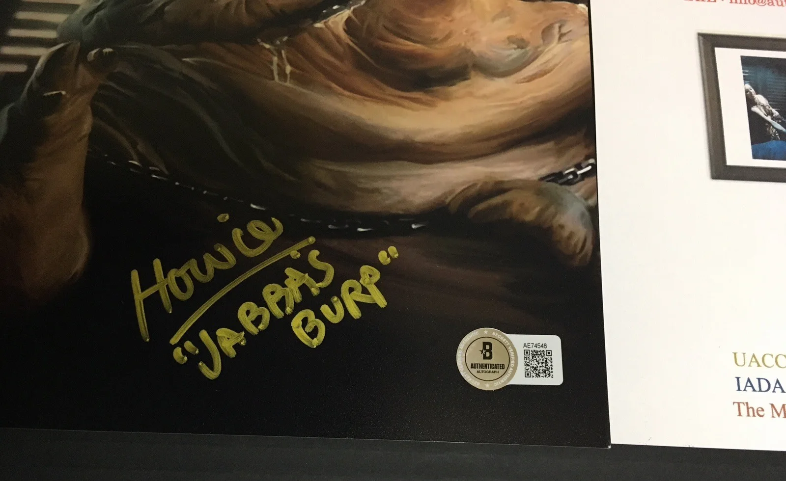 [STAR WARS] Howie Hammerman of Sound Engineer Jabba the Hutt Autographed Photo, изображение 4