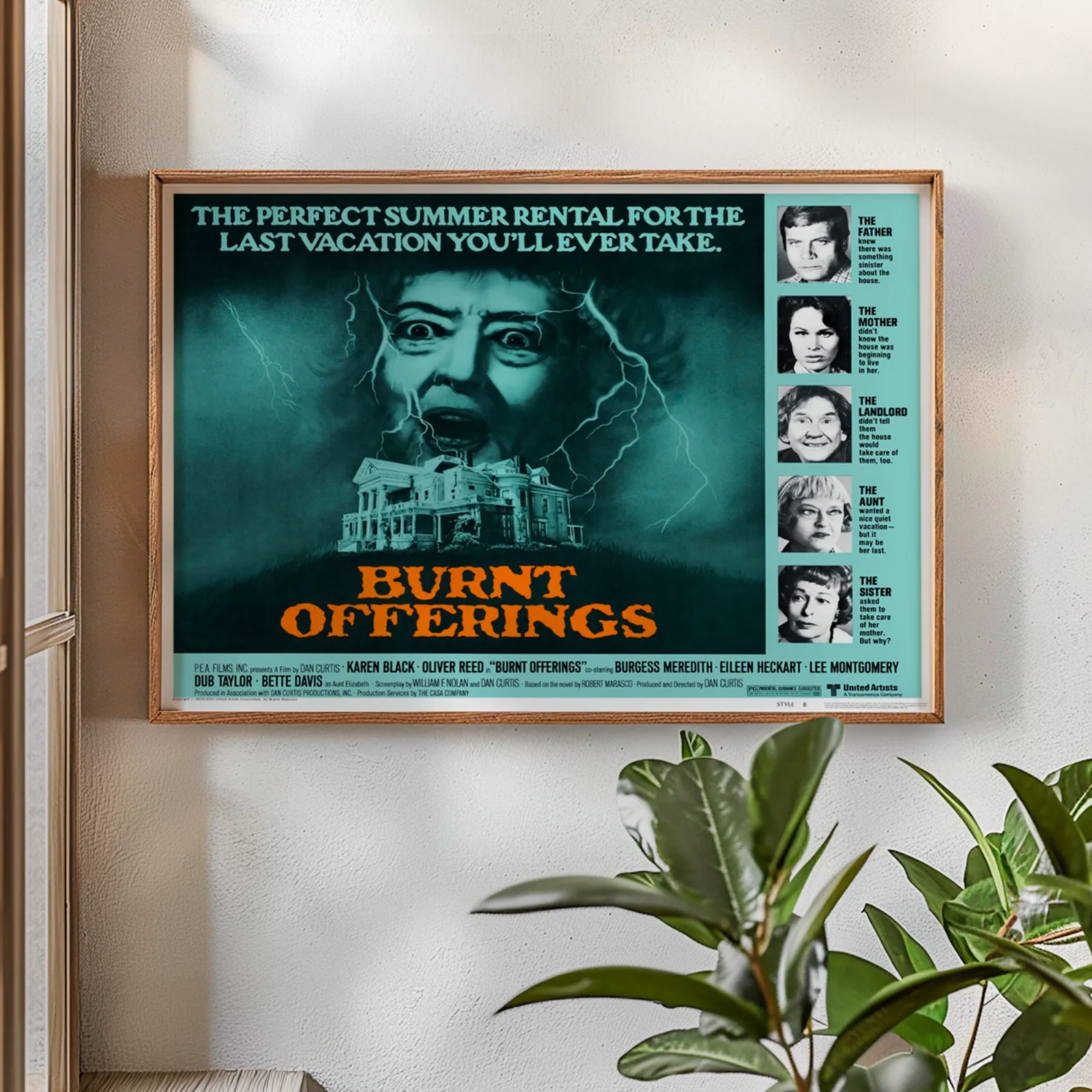 Burnt Offerings - 1976 Supernatural Horror Restored 30" x 40" UK Quad Poster, изображение 2