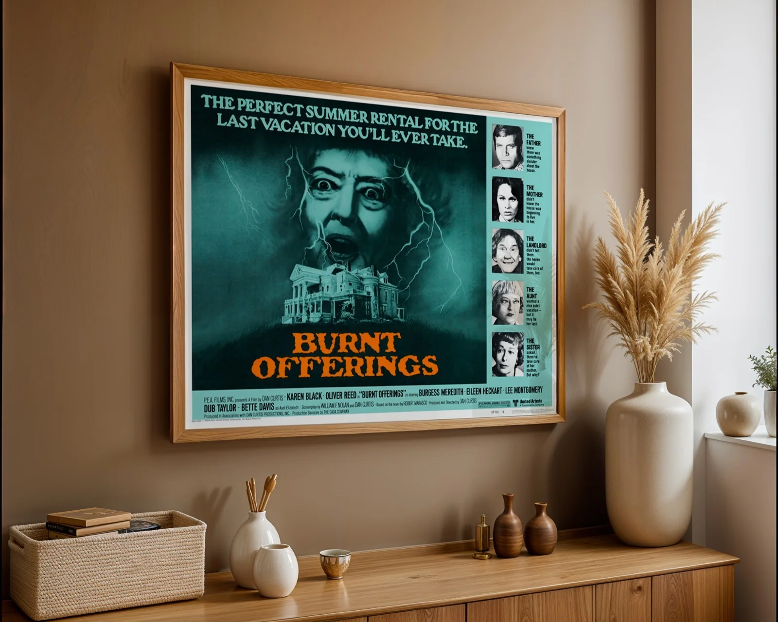 Burnt Offerings - 1976 Supernatural Horror Restored 30" x 40" UK Quad Poster, изображение 3