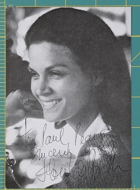 Florinda Bolkan — Florinda Bolkan - Brazilian actress & model - Rare signed inscribed photo 4 x 6