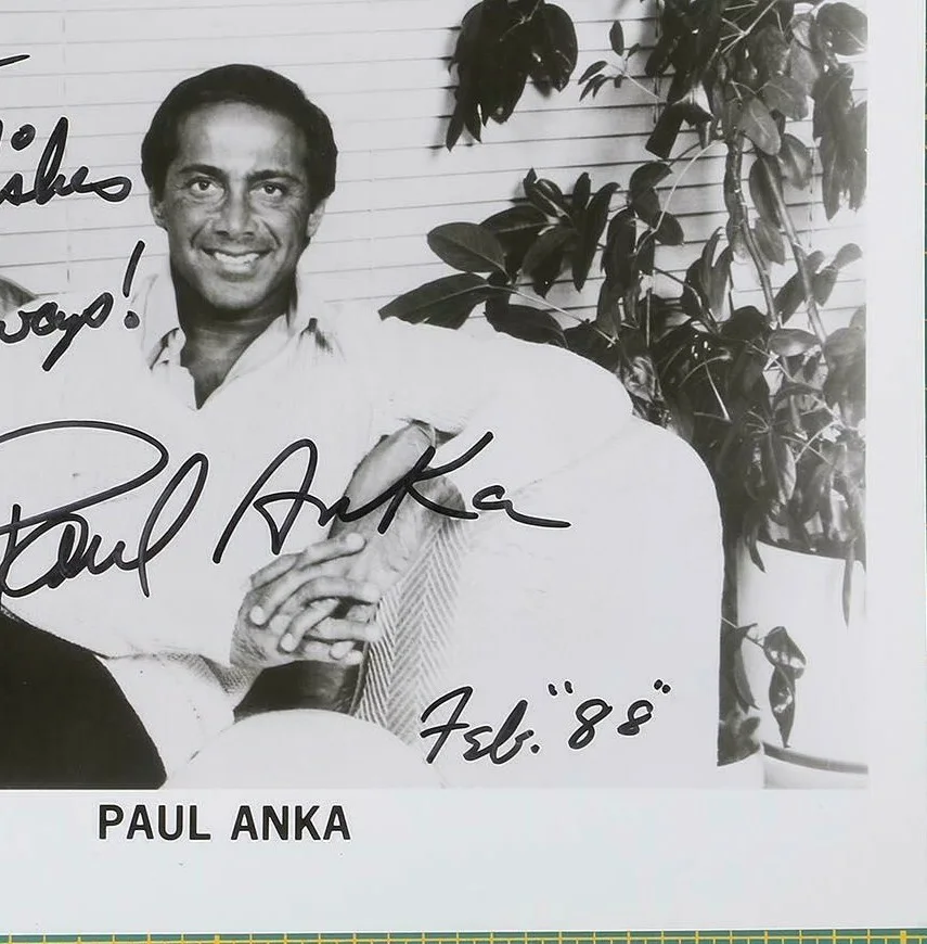 Paul Anka Signed Inscribed 8x10 Photo dated Authentic Guaranteed, image 2