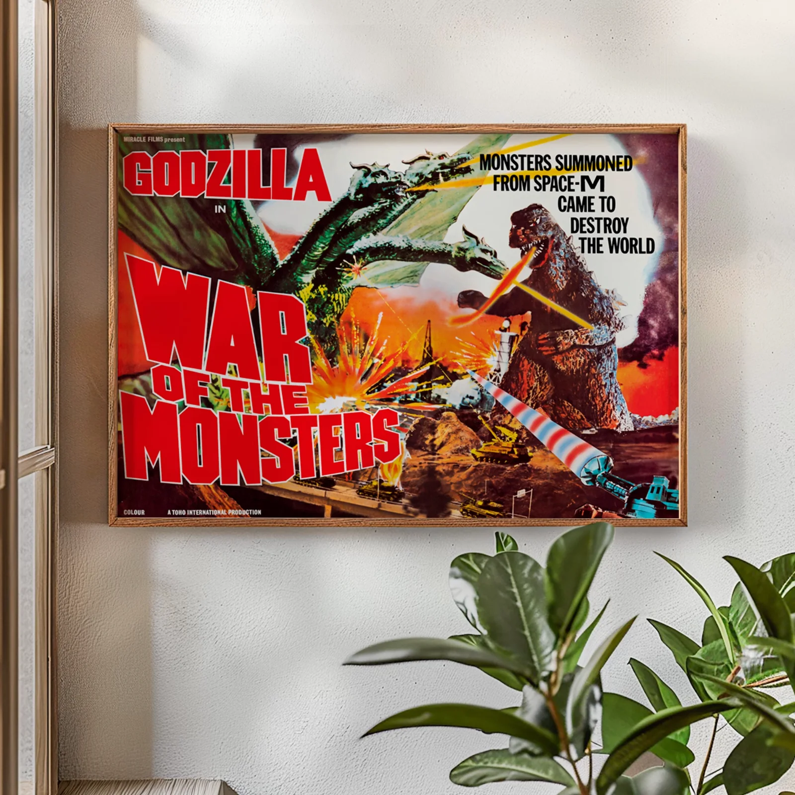 War of the Monsters - 1972 Monster Movie Restored 30" x 40" UK Quad Poster, изображение 2