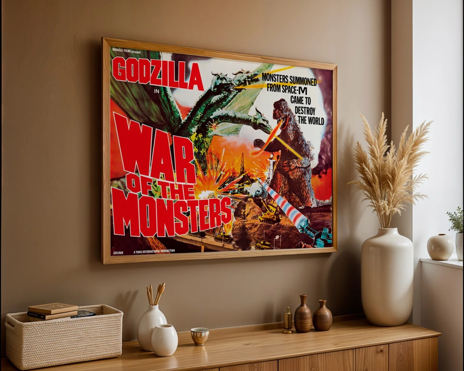 War of the Monsters - 1972 Monster Movie Restored 30" x 40" UK Quad Poster, изображение 3