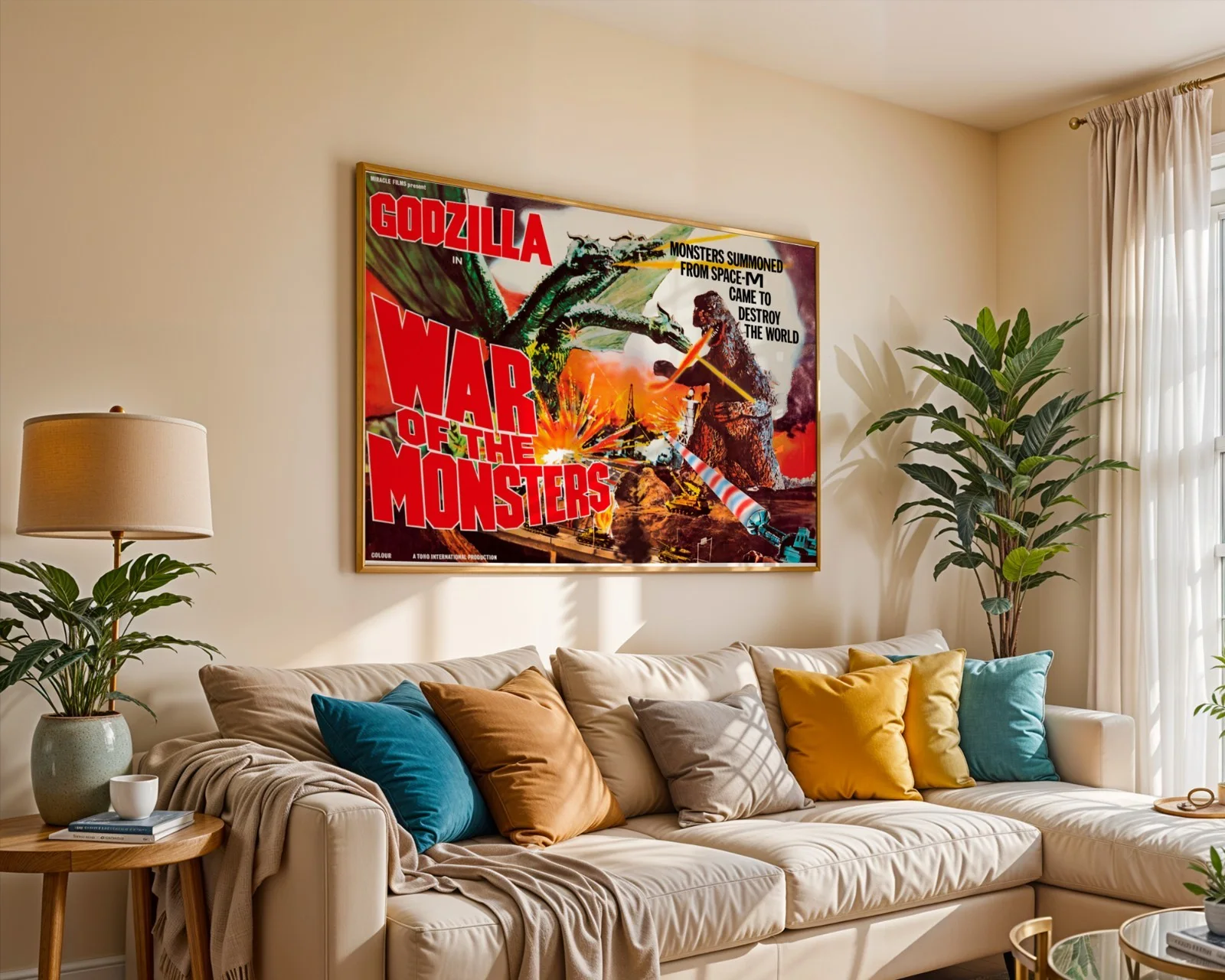 War of the Monsters - 1972 Monster Movie Restored 30" x 40" UK Quad Poster, изображение 5