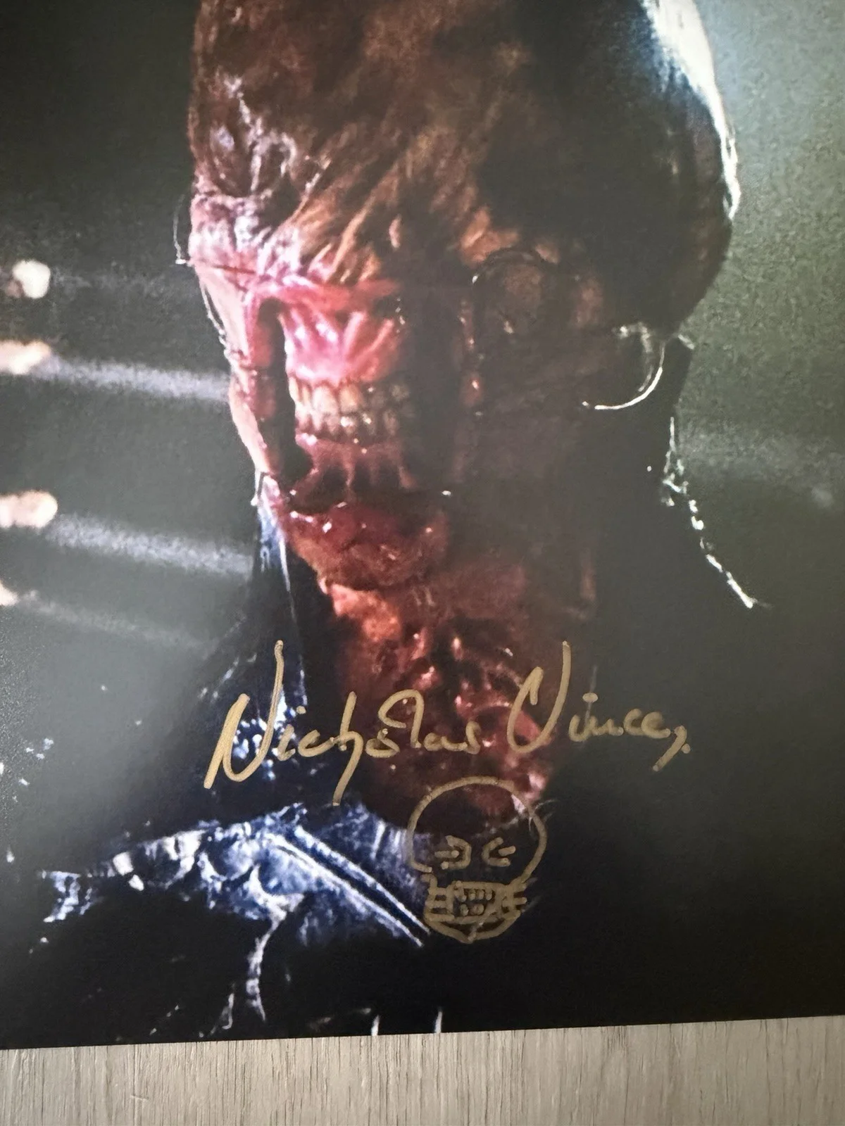 Nicholas Vince signed Hellraiser "Chatterer" 8x10 Autograph, image 2