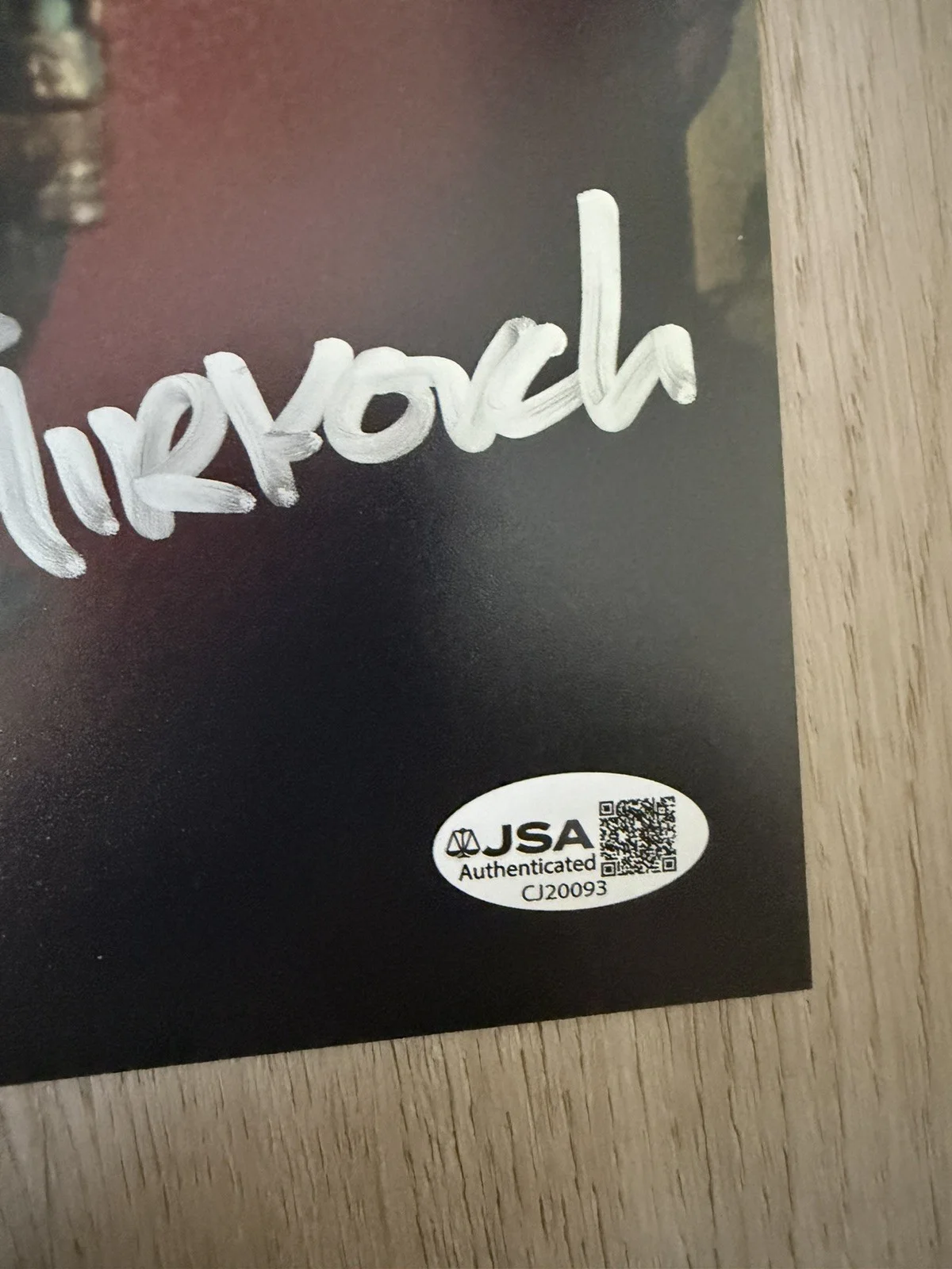 Friday The 13th TIM MIRKOVICH Jason Voorhees signed 8x10 JSA Authenticated, image 3