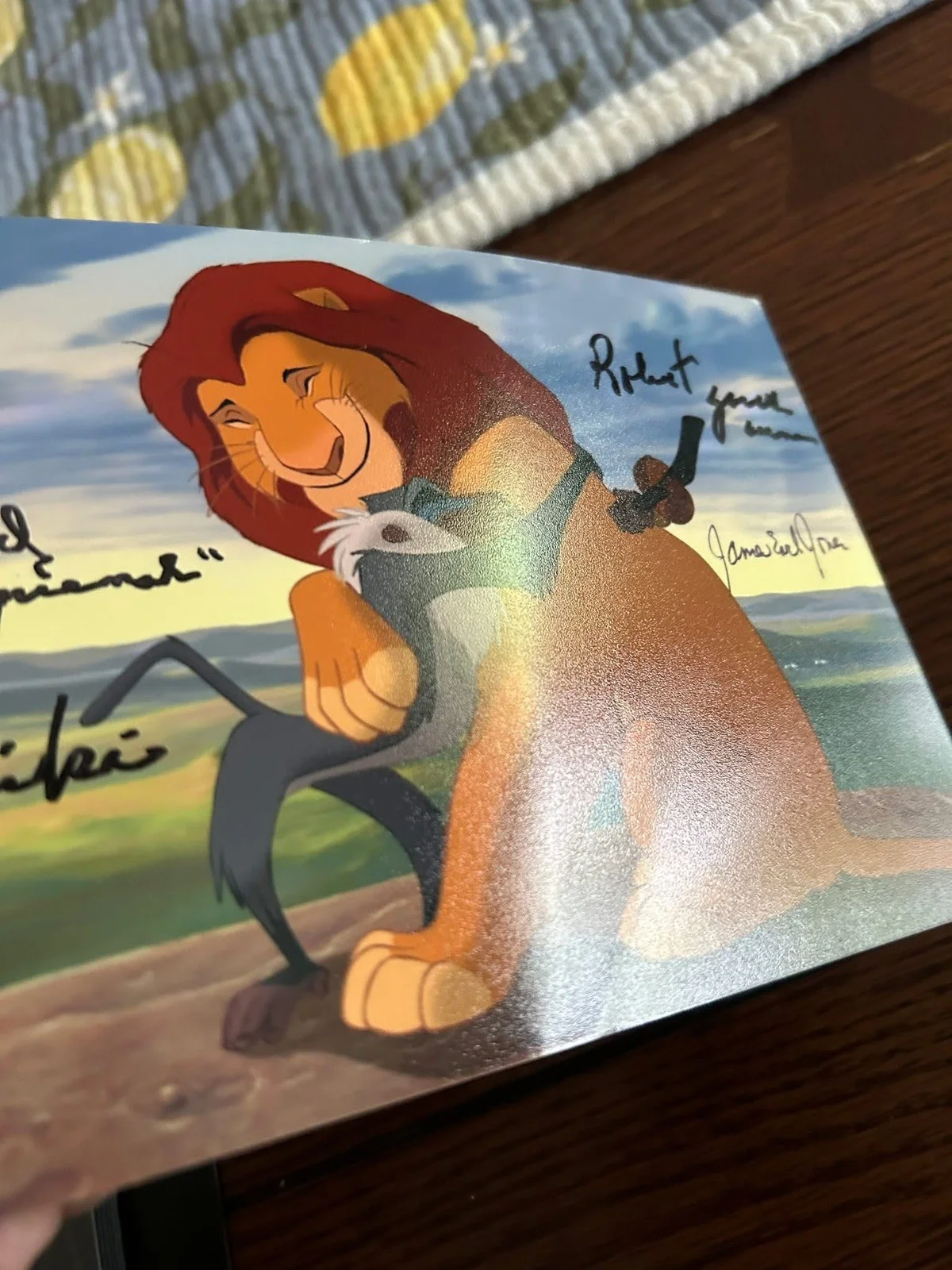James Earl Jones / Robert Guillaume signed 5x7 photo lion king Star Wars, изображение 2