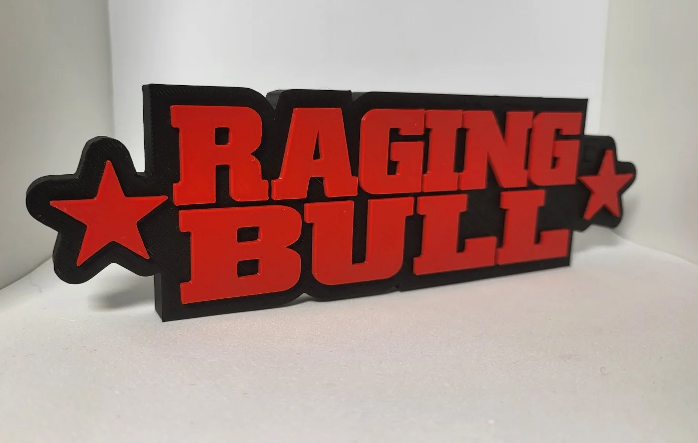 Raging Bull 1980 Robert De Niro Logo Sign – 3D Printed Display - Movie, image 2