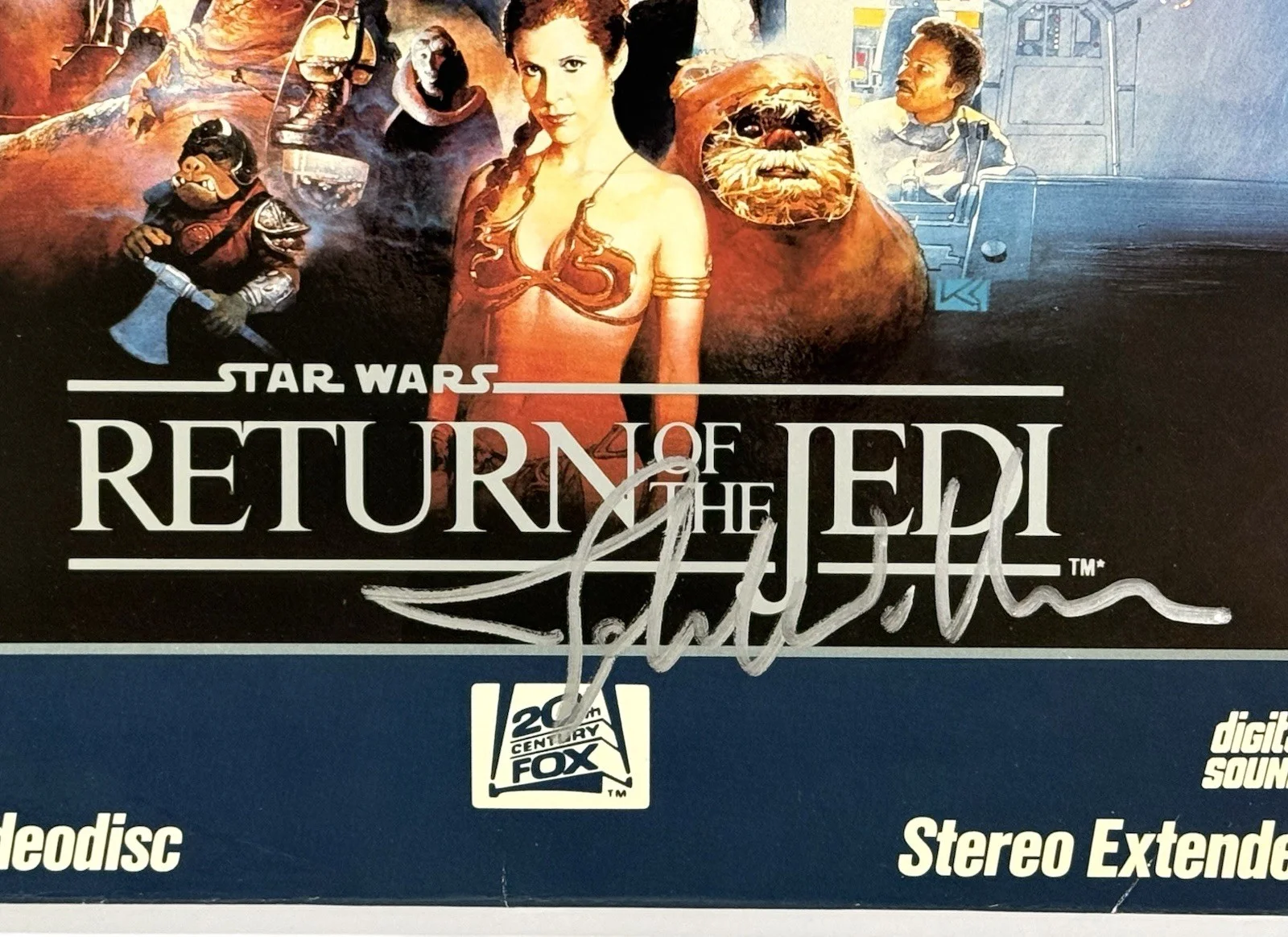 John Williams — John Williams signed Star Wars laser disc ROTJ return of the jedi psa dna loa, изображение 3