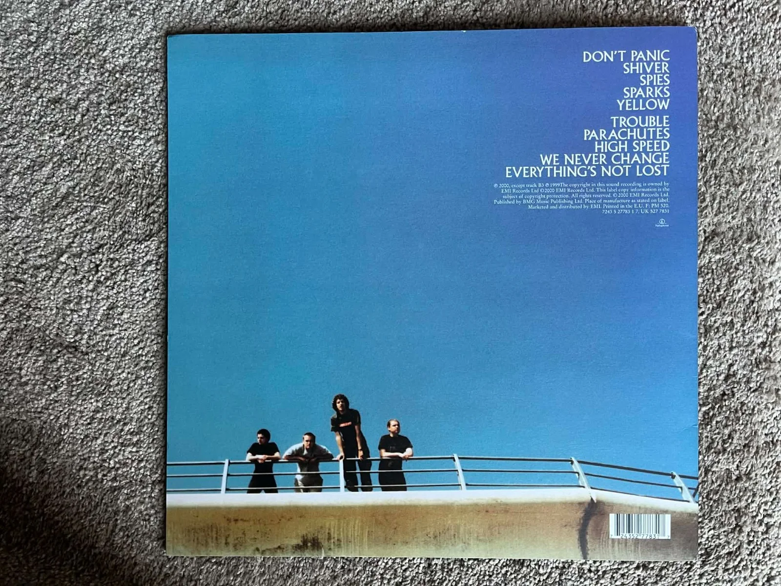 CHRIS MARTIN COLDPLAY SIGNED PARACHUTES VINYL AUTOGRAPHED RARE ALBUM, image 4