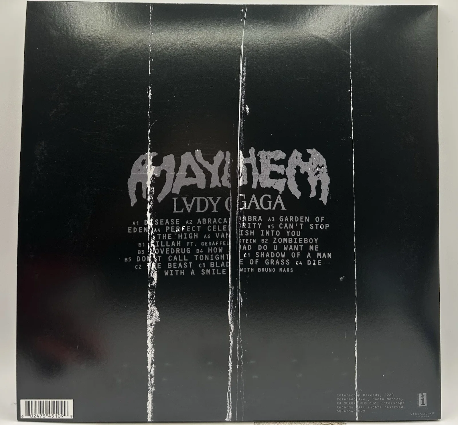 Lady Gaga Signed Mayhem Black Vinyl Autographed PSA/DNA COA, image 5