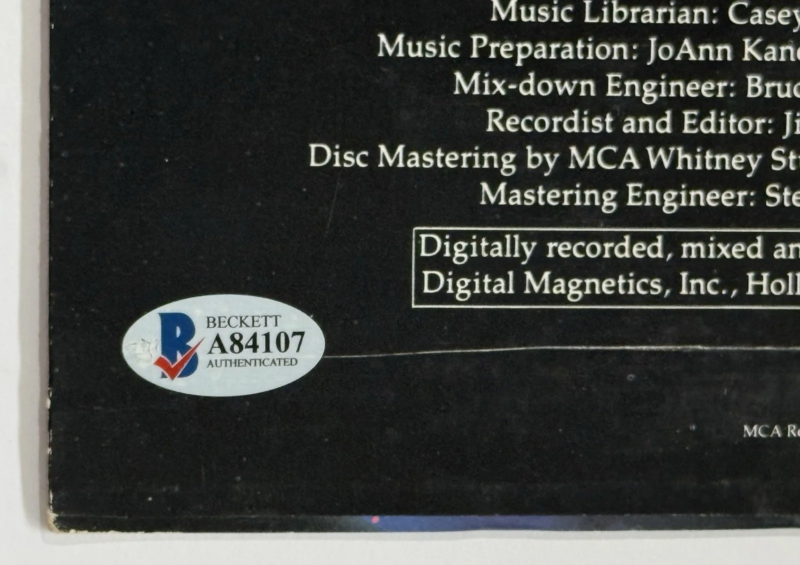 John Williams — John Williams signed E.T. movie Album vinyl extra terrestrial beckett loa, image 4