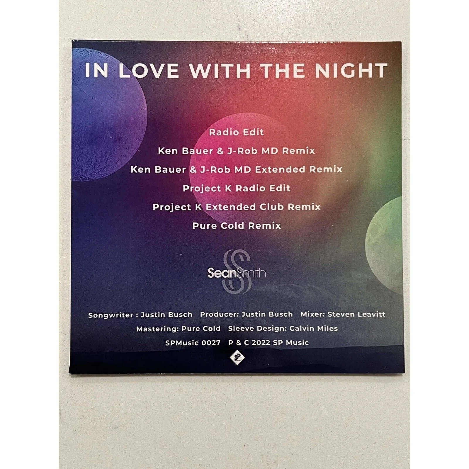 Sean Smith Signed CD In Love With The Night Autographed ✍️, image 5