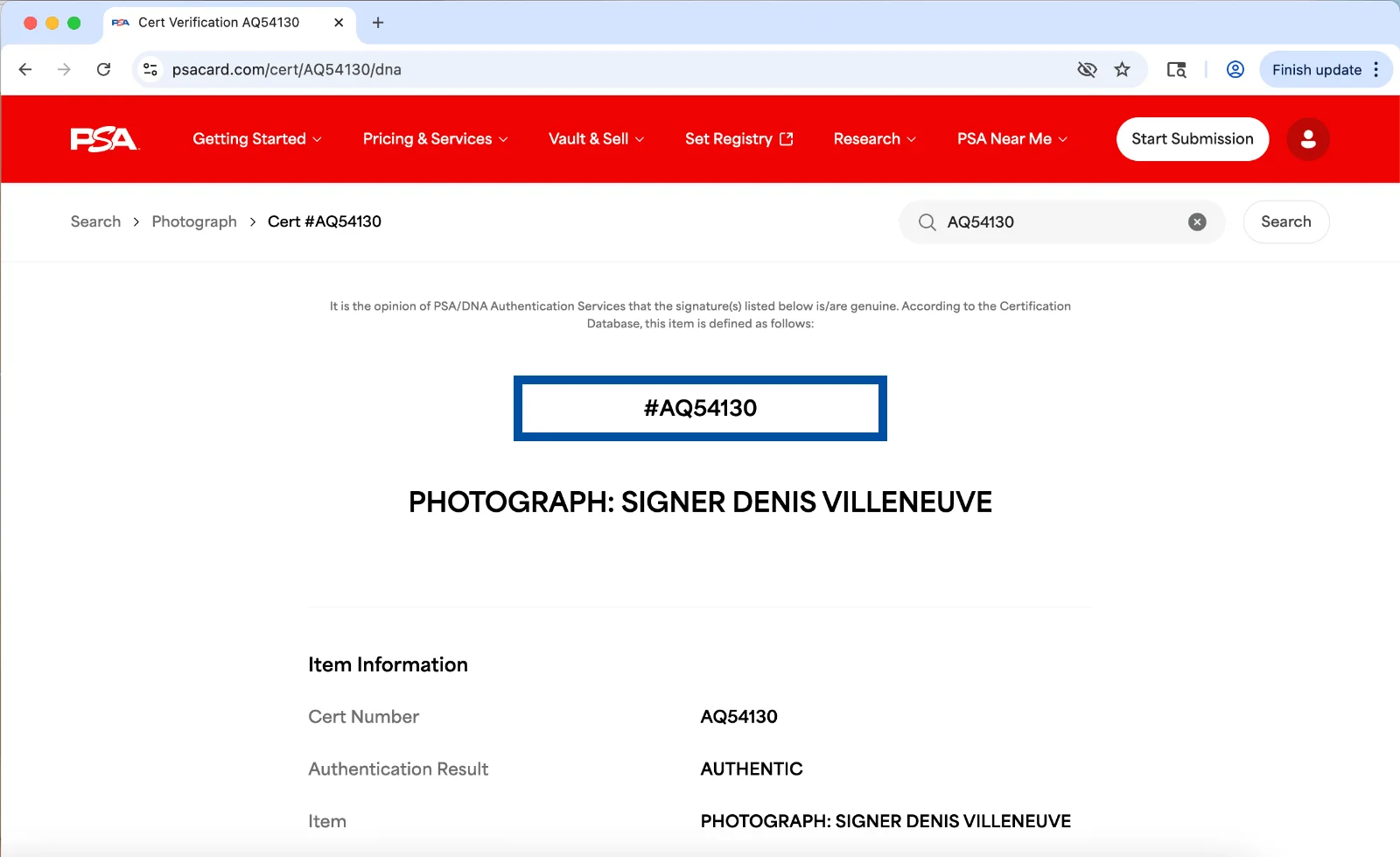 Denis Villeneuve — Denis Villeneuve signed 8x10 photo autograph PSA DNA director Sicario, изображение 3