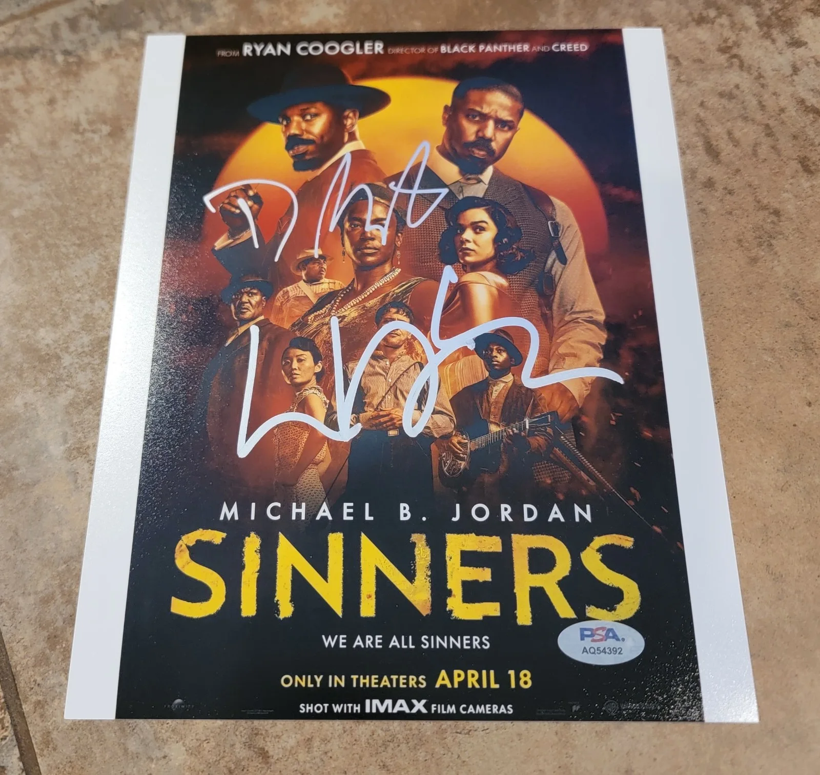 Wunmi Mosaku, Delroy Lindo — Delroy Lindo Wunmi Mosaku signed 8x10 photo autograph PSA DNA Sinners cast