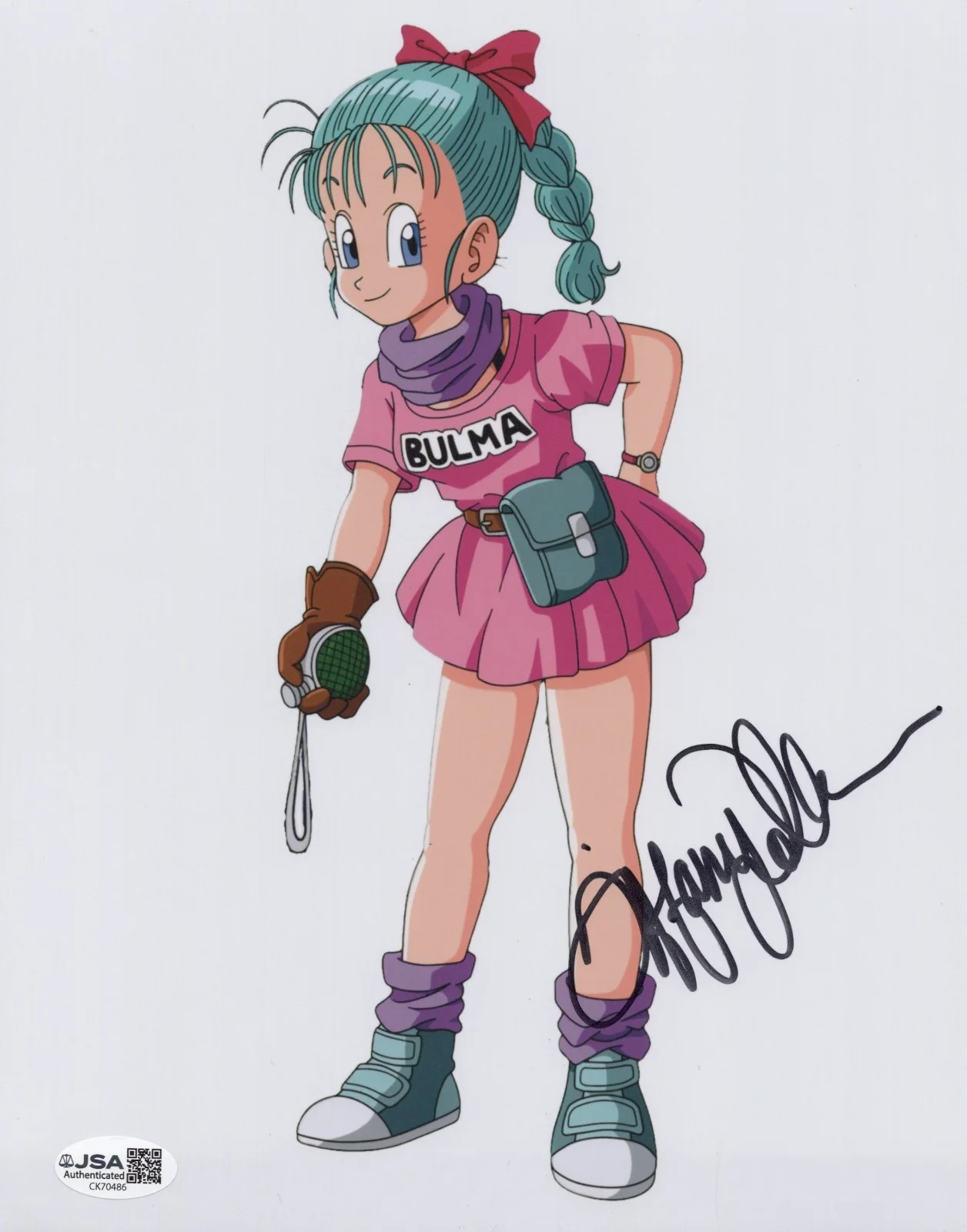 Tiffany Vollmer — Dragon Ball - Tiffany Vollmer, OG voice of Bulma signed 8x10 photo JSA COA