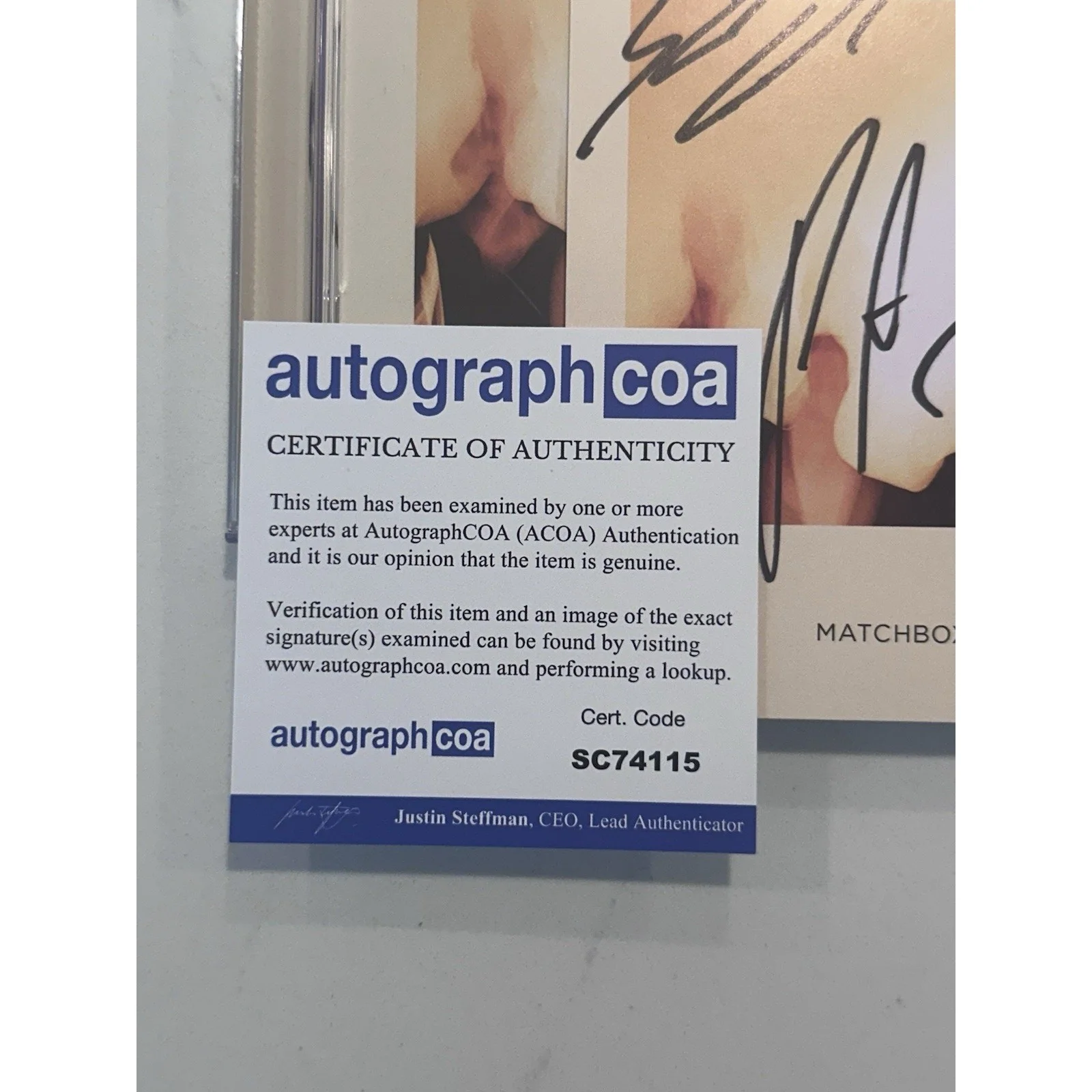 MATCHBOX 20 (Twenty) Where The Light Goes Signed CD Autograph ACOA Certified 13, image 2