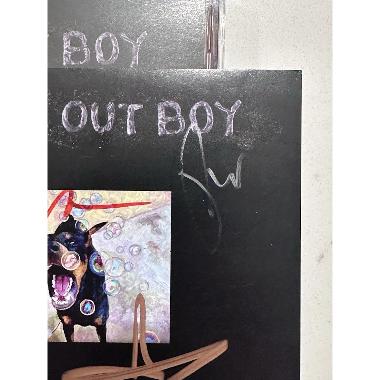 FALL OUT BOY SO MUCH FOR STARDUST SIGNED AUTOGRAPHED ART CARD COA ACOA #1, image 4