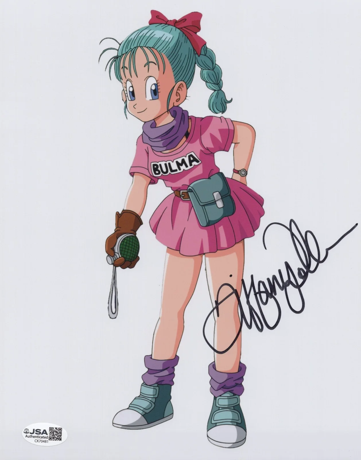 Tiffany Vollmer — Dragon Ball - Tiffany Vollmer, OG voice of Bulma signed 8x10 photo JSA COA