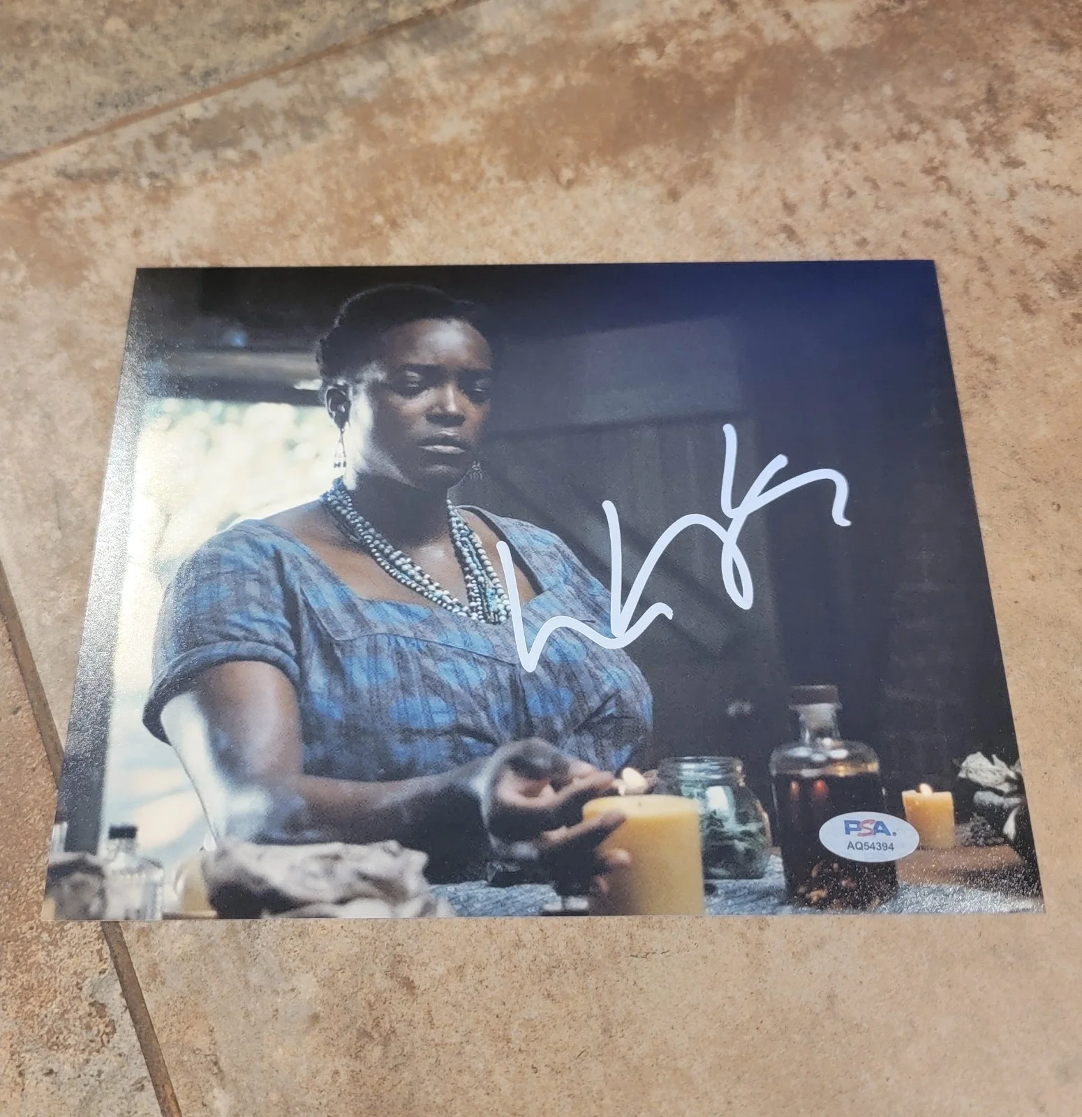 Wunmi Mosaku — Wunmi Mosaku signed 8x10 photo autograph PSA DNA Sinners candle