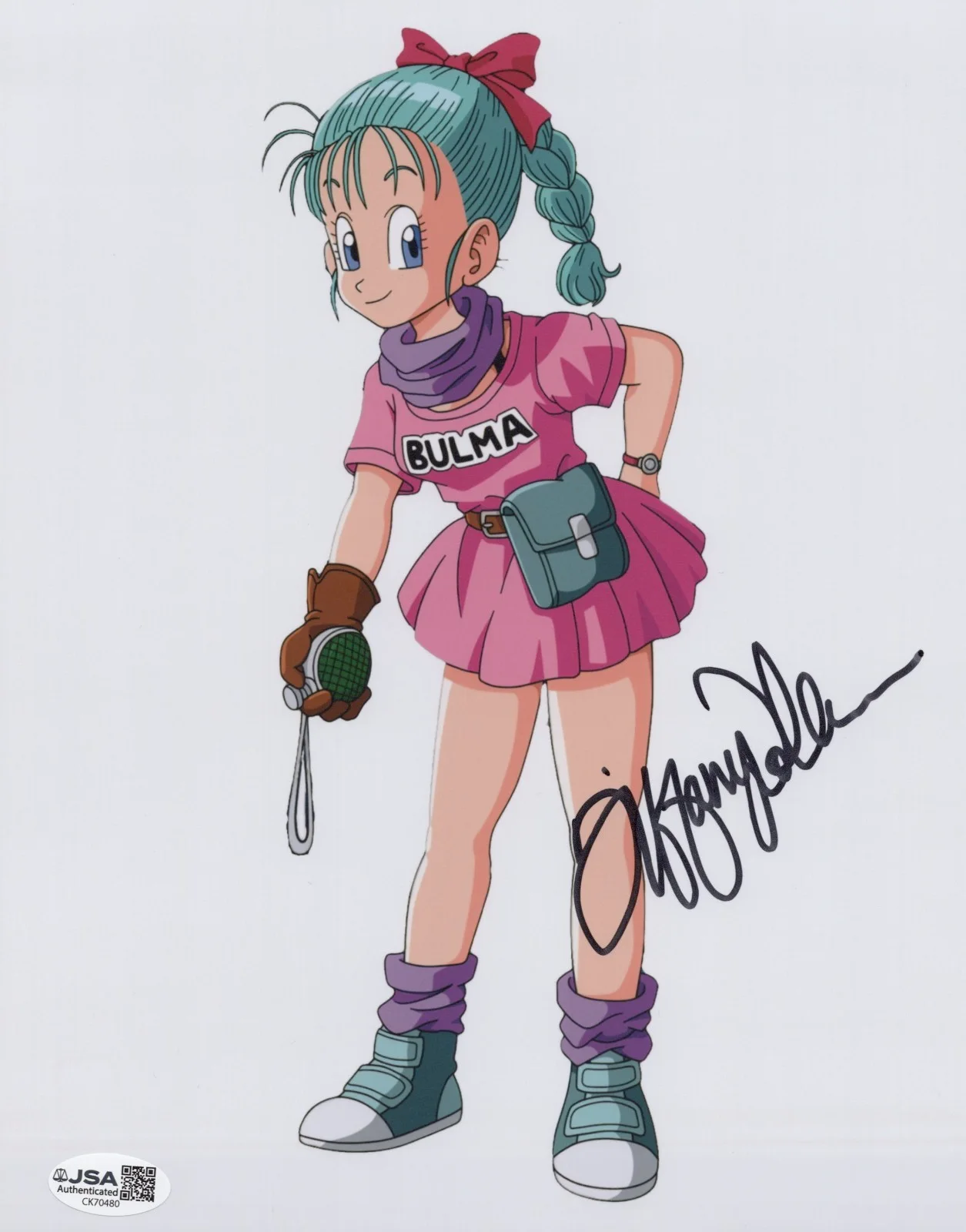 Tiffany Vollmer — Dragon Ball - Tiffany Vollmer, OG voice of Bulma signed 8x10 photo JSA COA