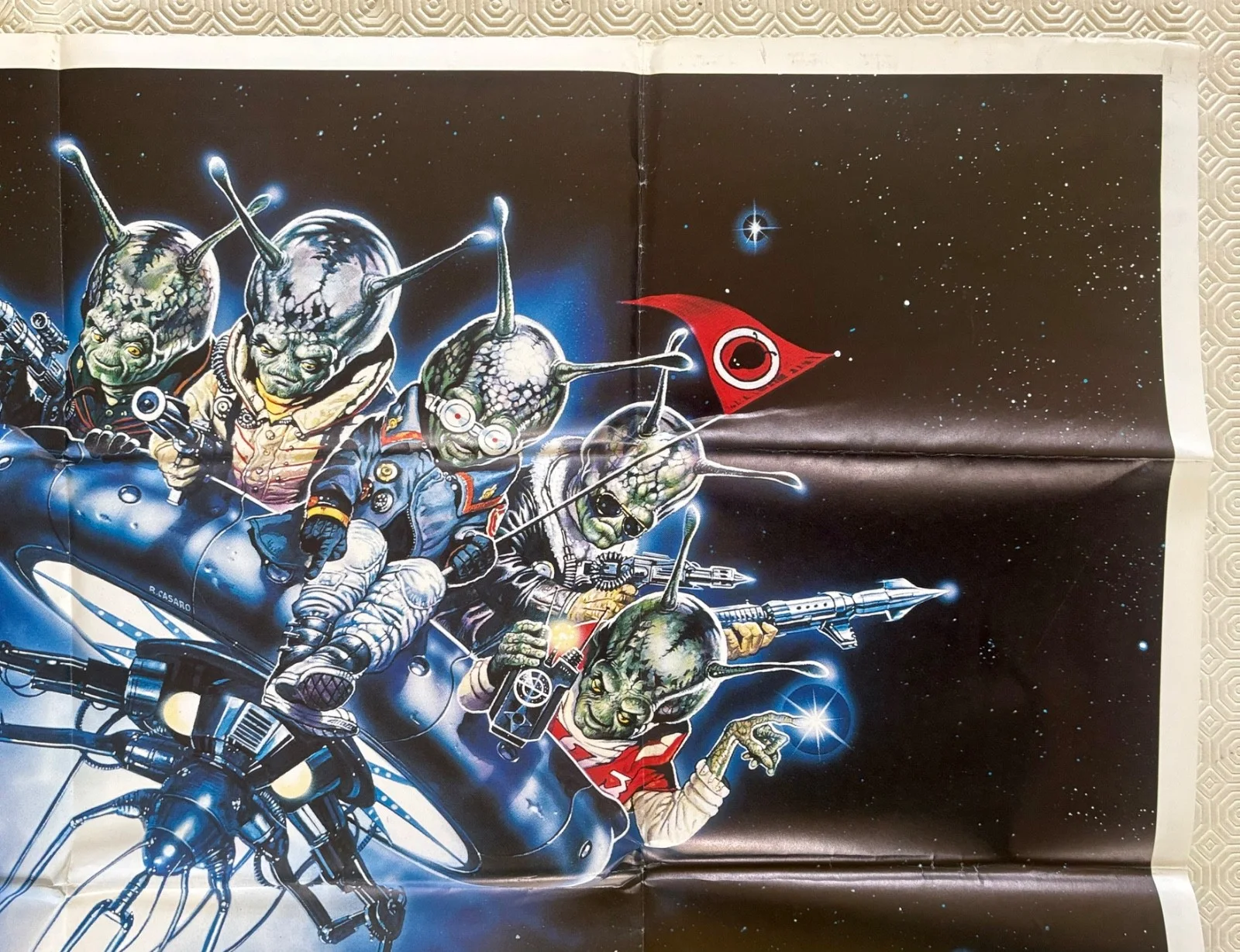 Spaced Invaders Original 1990 Quad Poster Douglas Barr Royal Dano, image 4