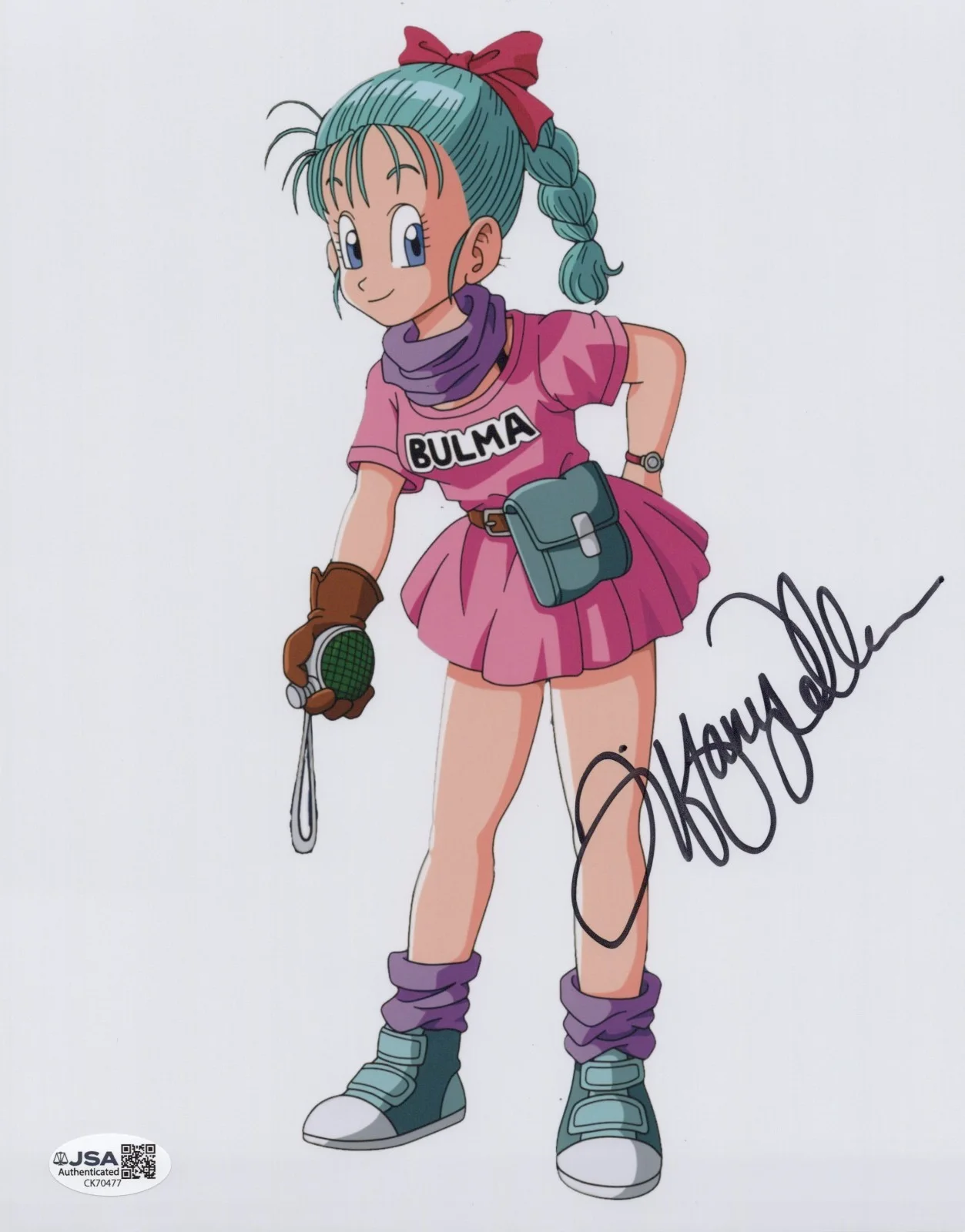 Tiffany Vollmer — Dragon Ball - Tiffany Vollmer, OG voice of Bulma signed 8x10 photo JSA COA