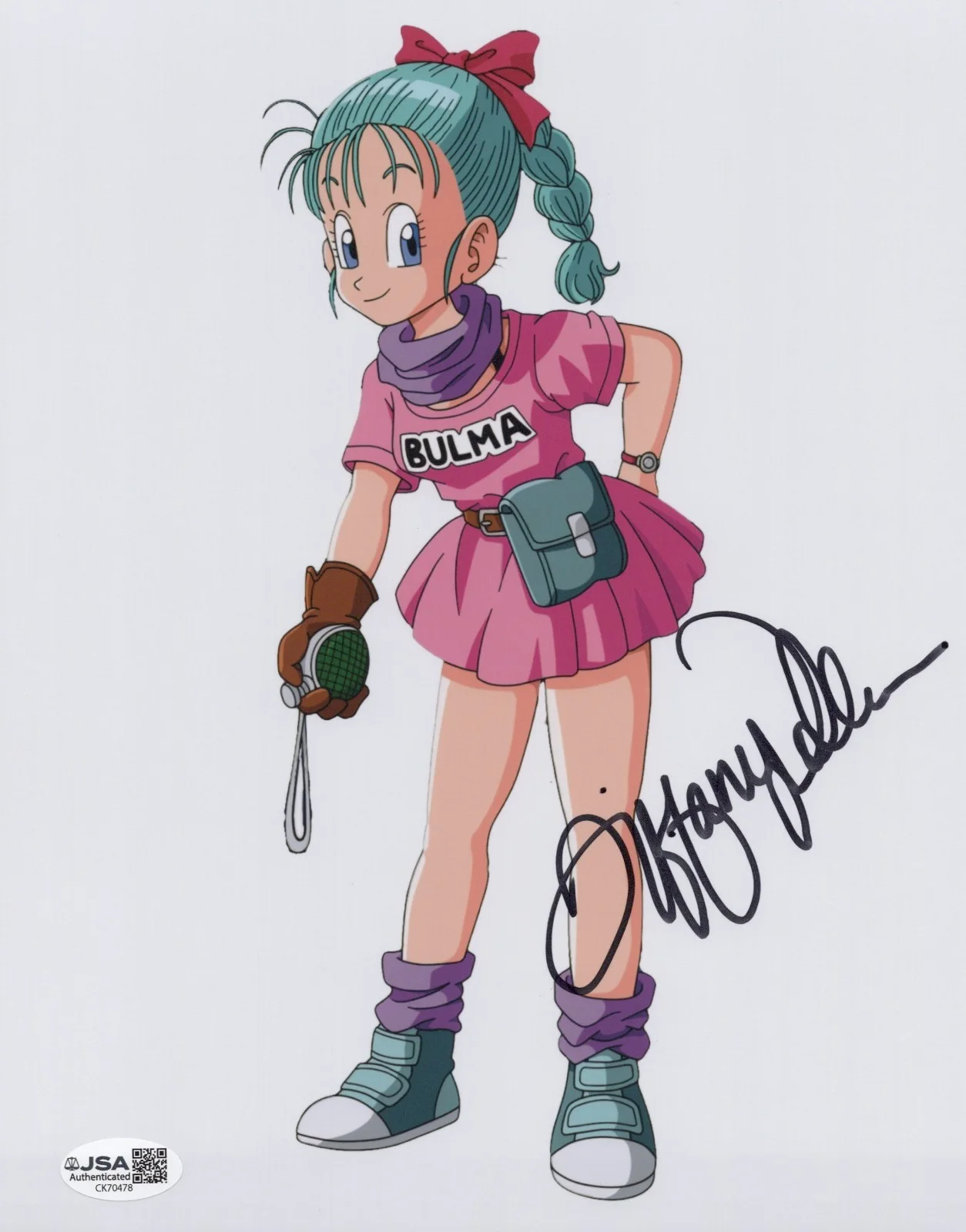 Tiffany Vollmer — Dragon Ball - Tiffany Vollmer, OG voice of Bulma signed 8x10 photo JSA COA