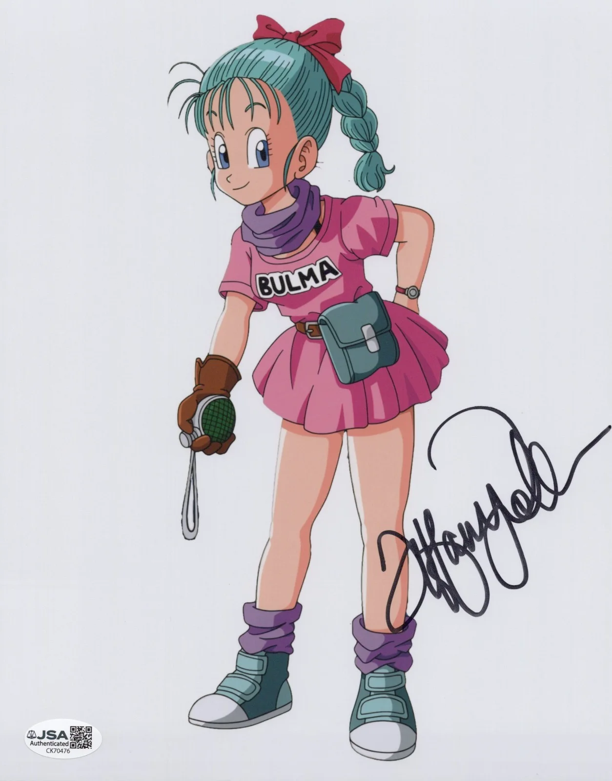 Tiffany Vollmer — Dragon Ball - Tiffany Vollmer, OG voice of Bulma signed 8x10 photo JSA COA