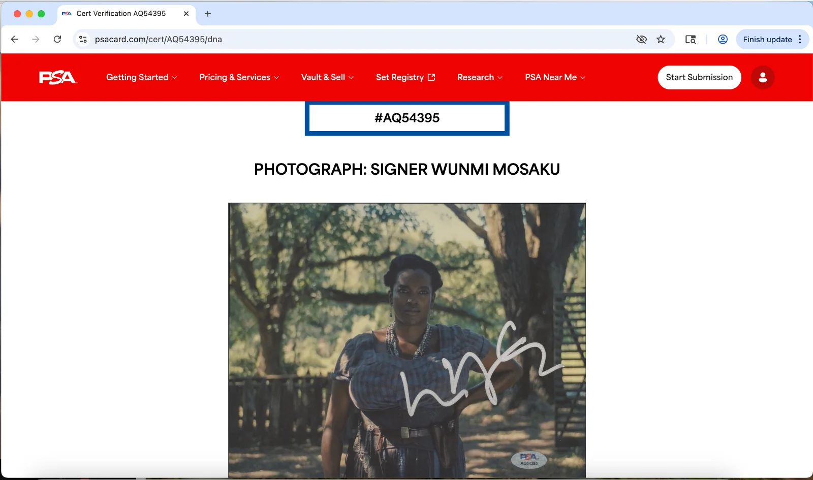 Wunmi Mosaku — Wunmi Mosaku signed 8x10 photo autograph PSA DNA Sinners hand hip, image 3