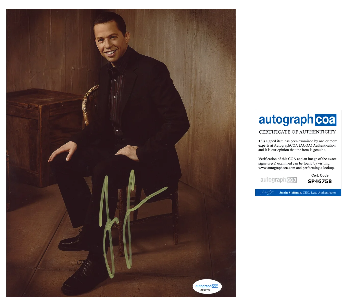 Jon Cryer Autographed Signed 8x10 Photo ACOA, image 2