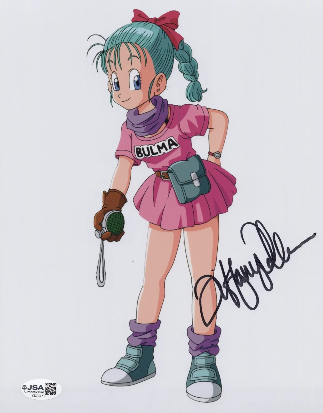 Tiffany Vollmer — Dragon Ball - Tiffany Vollmer, OG voice of Bulma signed 8x10 photo JSA COA