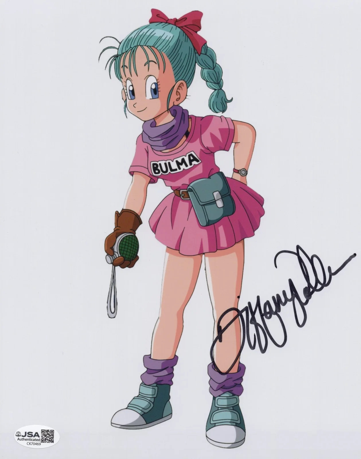 Tiffany Vollmer — Dragon Ball - Tiffany Vollmer, OG voice of Bulma signed 8x10 photo JSA COA