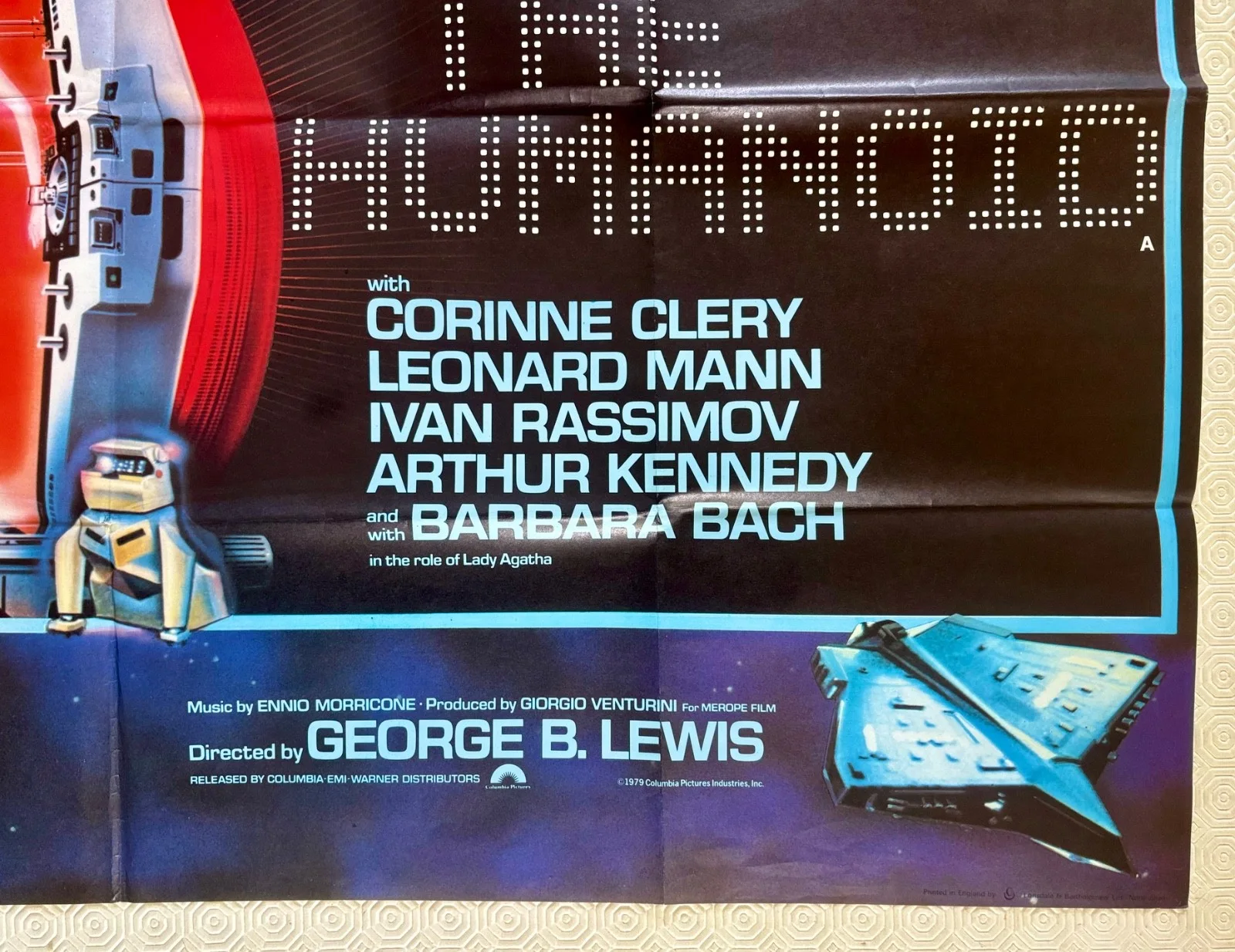 The Humanoid Original 1979 Movie Quad Poster Richard Kiel Corinne Clery, изображение 3