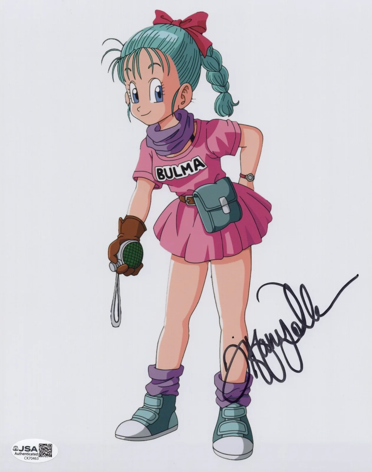 Tiffany Vollmer — Dragon Ball - Tiffany Vollmer, OG voice of Bulma signed 8x10 photo JSA COA