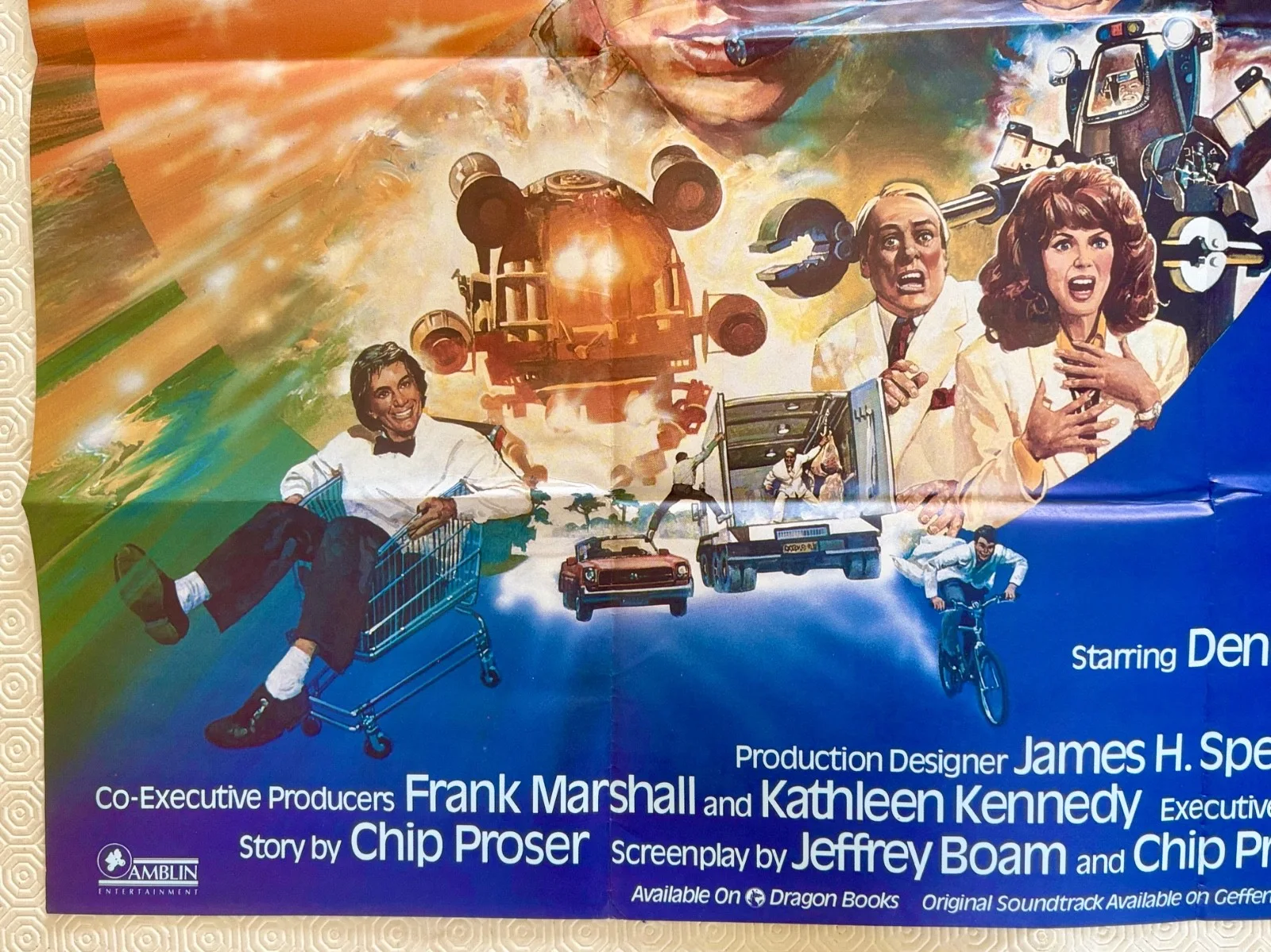 Innerspace Original 1987 Movie Quad Poster Dennis Quaid Meg Ryan Martin Short, image 2