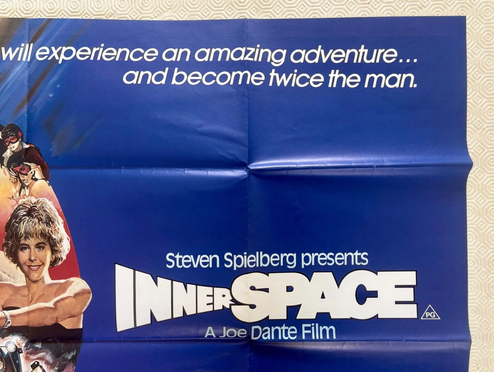 Innerspace Original 1987 Movie Quad Poster Dennis Quaid Meg Ryan Martin Short, image 4