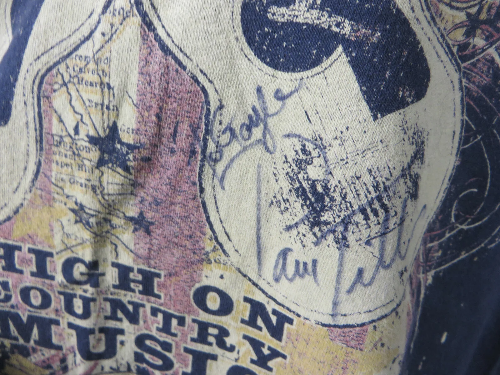 Pam Tillis Autographed Concert Tshirt Rhinestoned High On Country Music Size XL, изображение 2