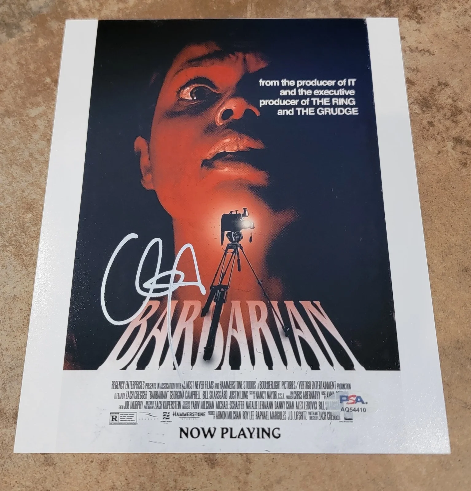 Georgina Campbell — Georgina Campbell signed 8x10 photo autograph PSA DNA Barbarian poster