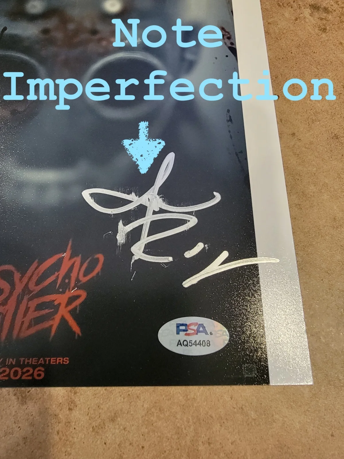 Georgina Campbell, James Preston Rogers — IMPERFECT James Preston Rogers Georgina Campbell signed 8x10 photo Psycho Killer, изображение 2