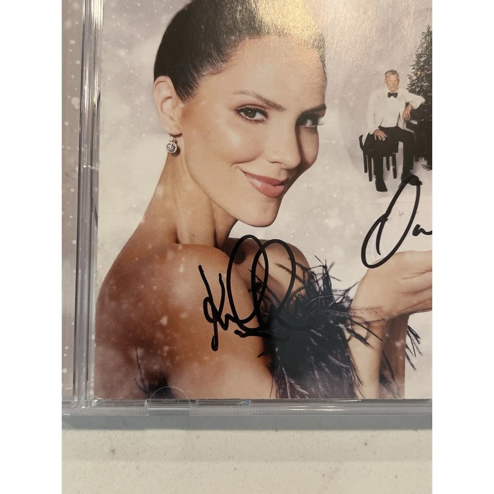 DAVID FOSTER KATHARINE MCPHEE Signed Autograph CD "Christmas Songs" ACOA #1, image 3