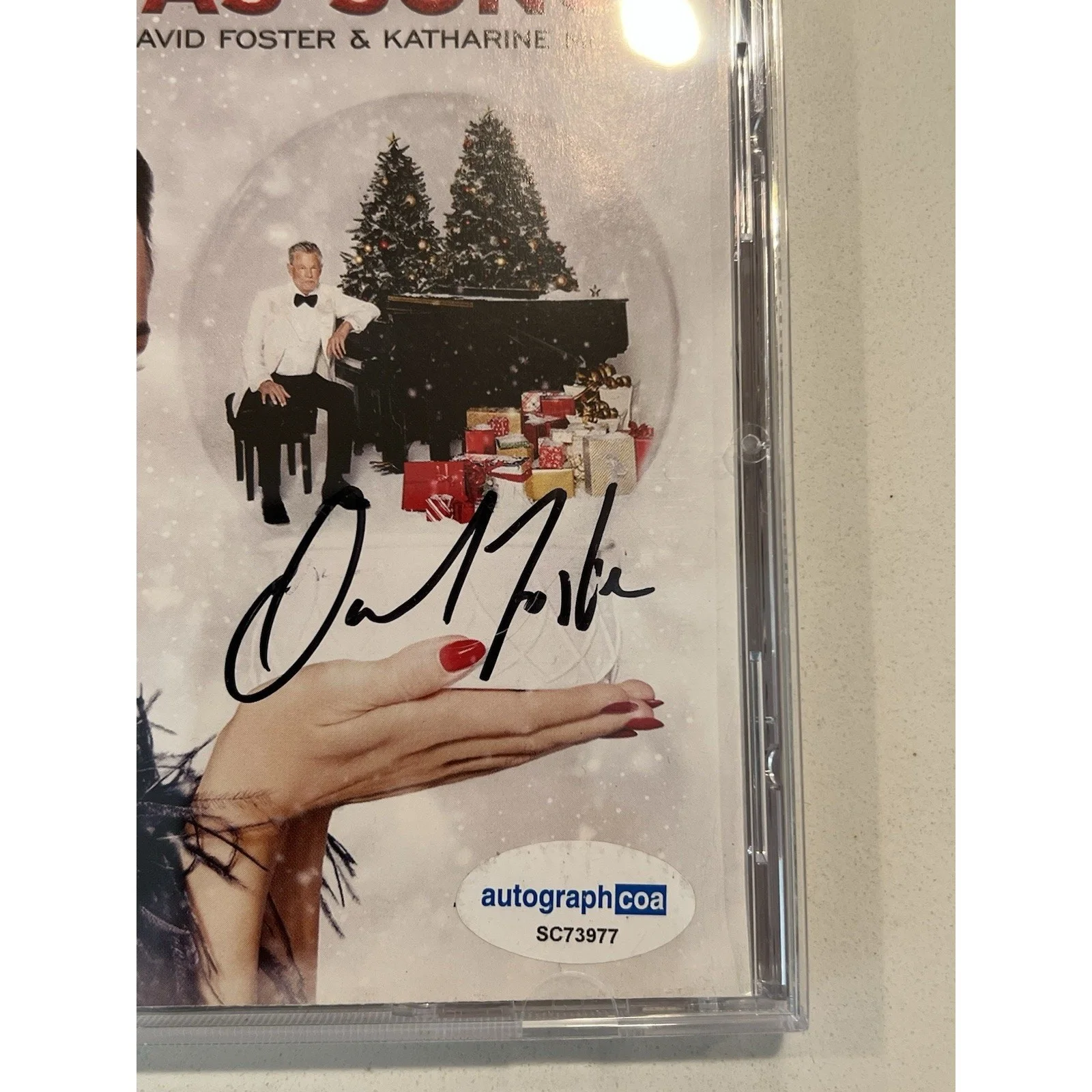 DAVID FOSTER KATHARINE MCPHEE Signed Autograph CD "Christmas Songs" ACOA #1, image 4
