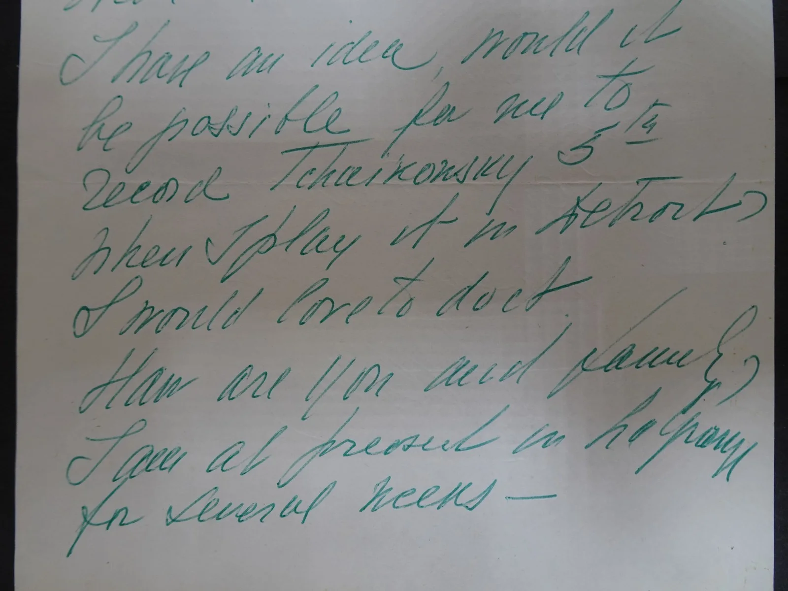 Fabien Sevitzky — Fabien Sevitzky American Conductor Autograph Letter to Detroit Symphony Manager, изображение 5