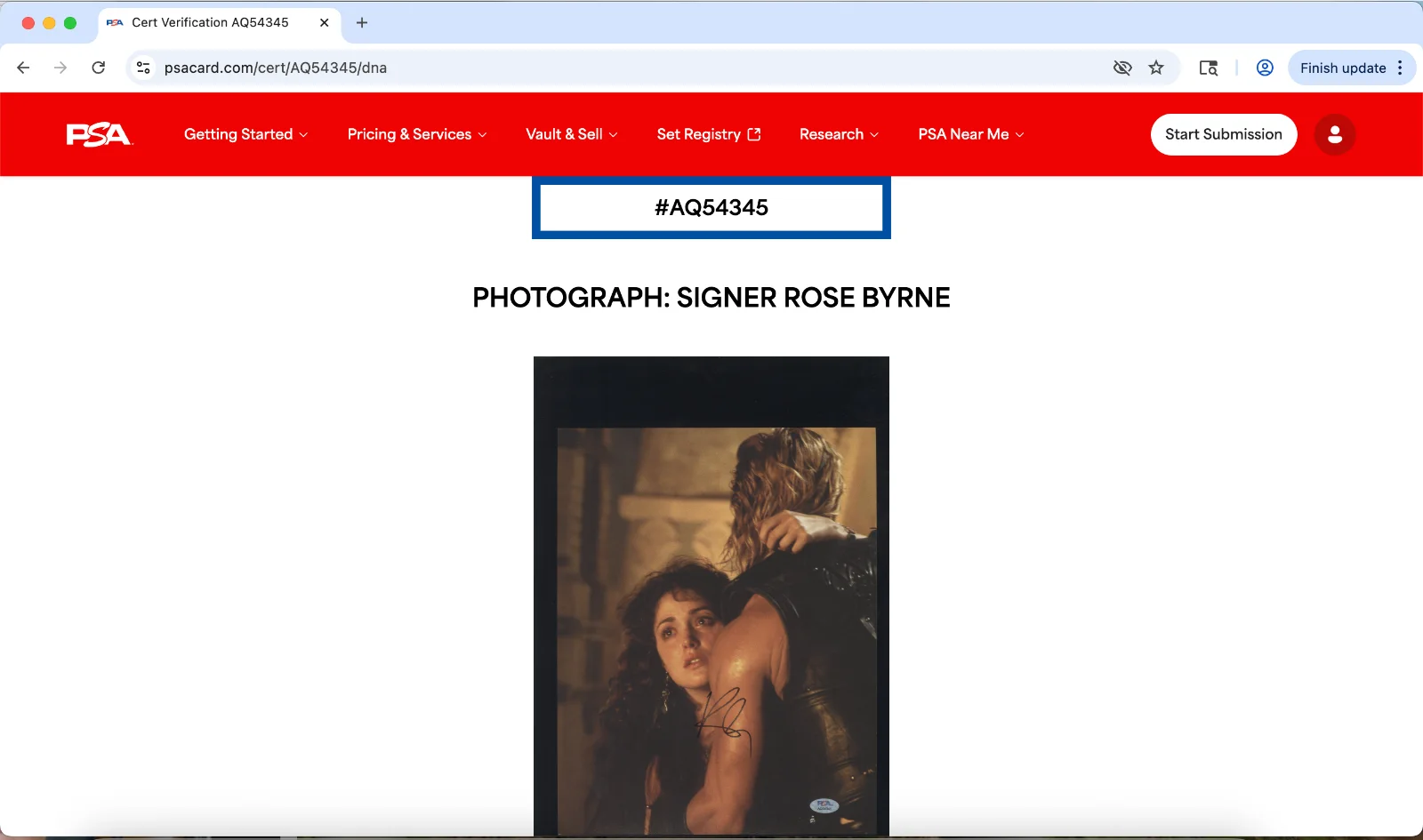 Rose Byrne — Rose Byrne signed 11x14 photo autograph PSA DNA Troy, изображение 3